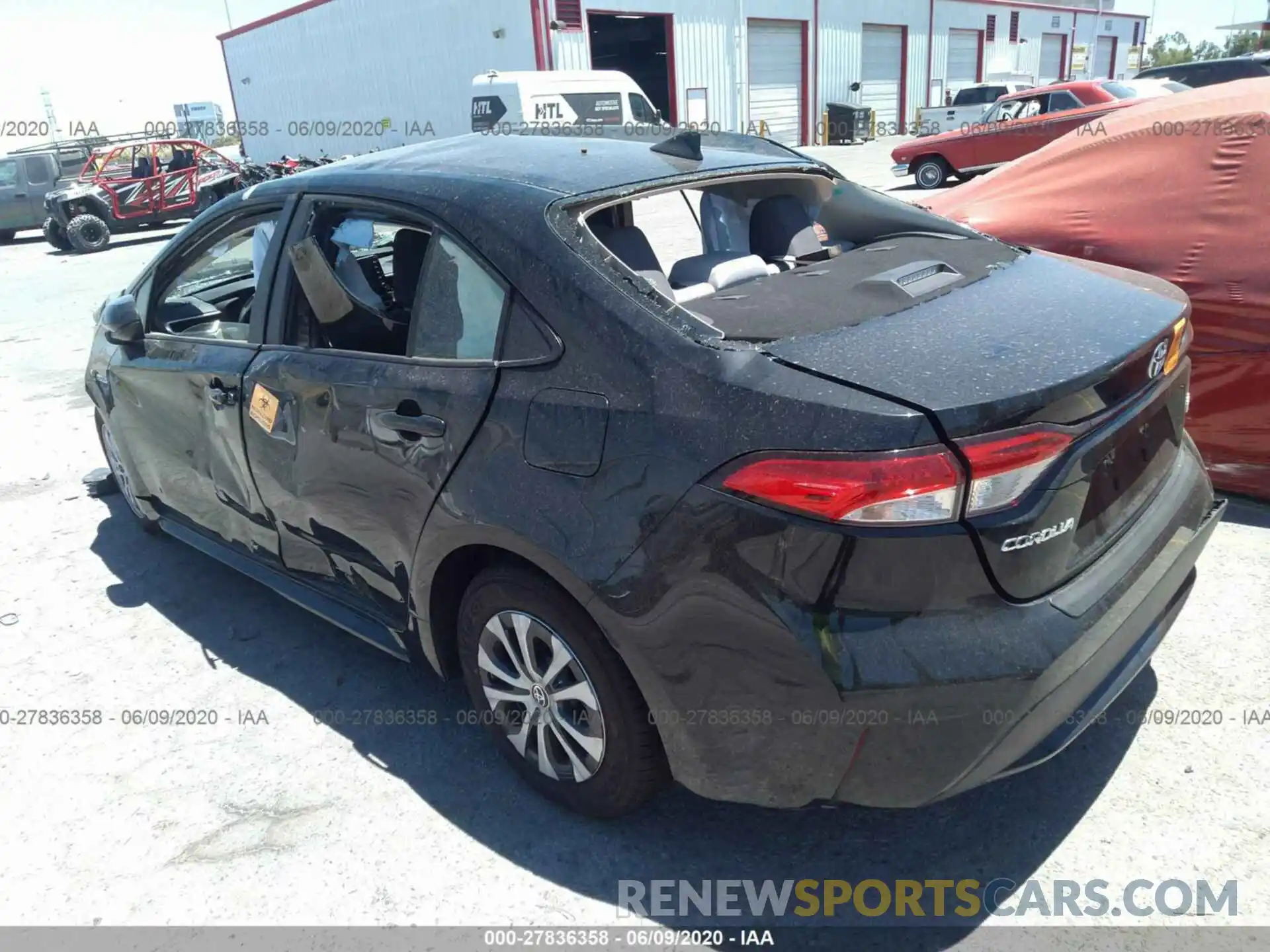 3 Photograph of a damaged car JTDEBRBEXLJ025662 TOYOTA COROLLA 2020