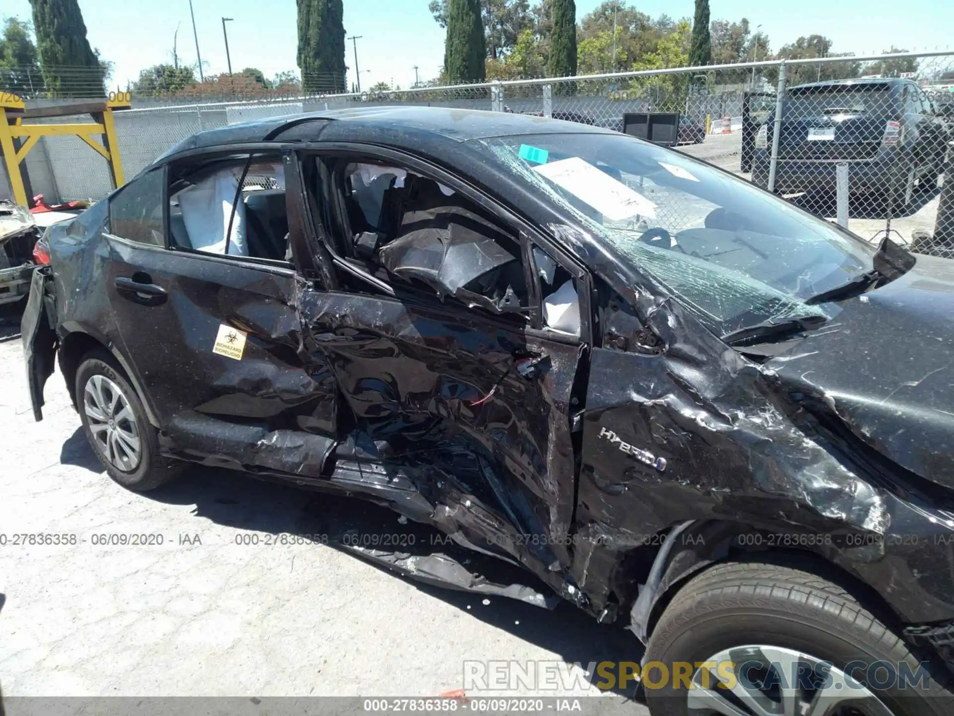 6 Photograph of a damaged car JTDEBRBEXLJ025662 TOYOTA COROLLA 2020