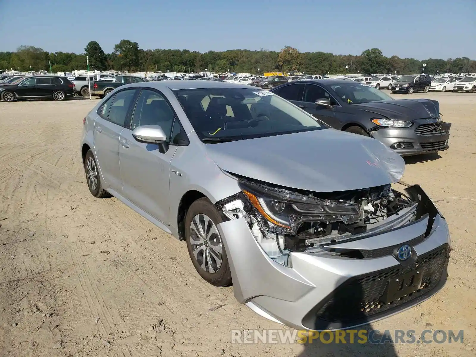 1 Photograph of a damaged car JTDEBRBEXLJ027007 TOYOTA COROLLA 2020