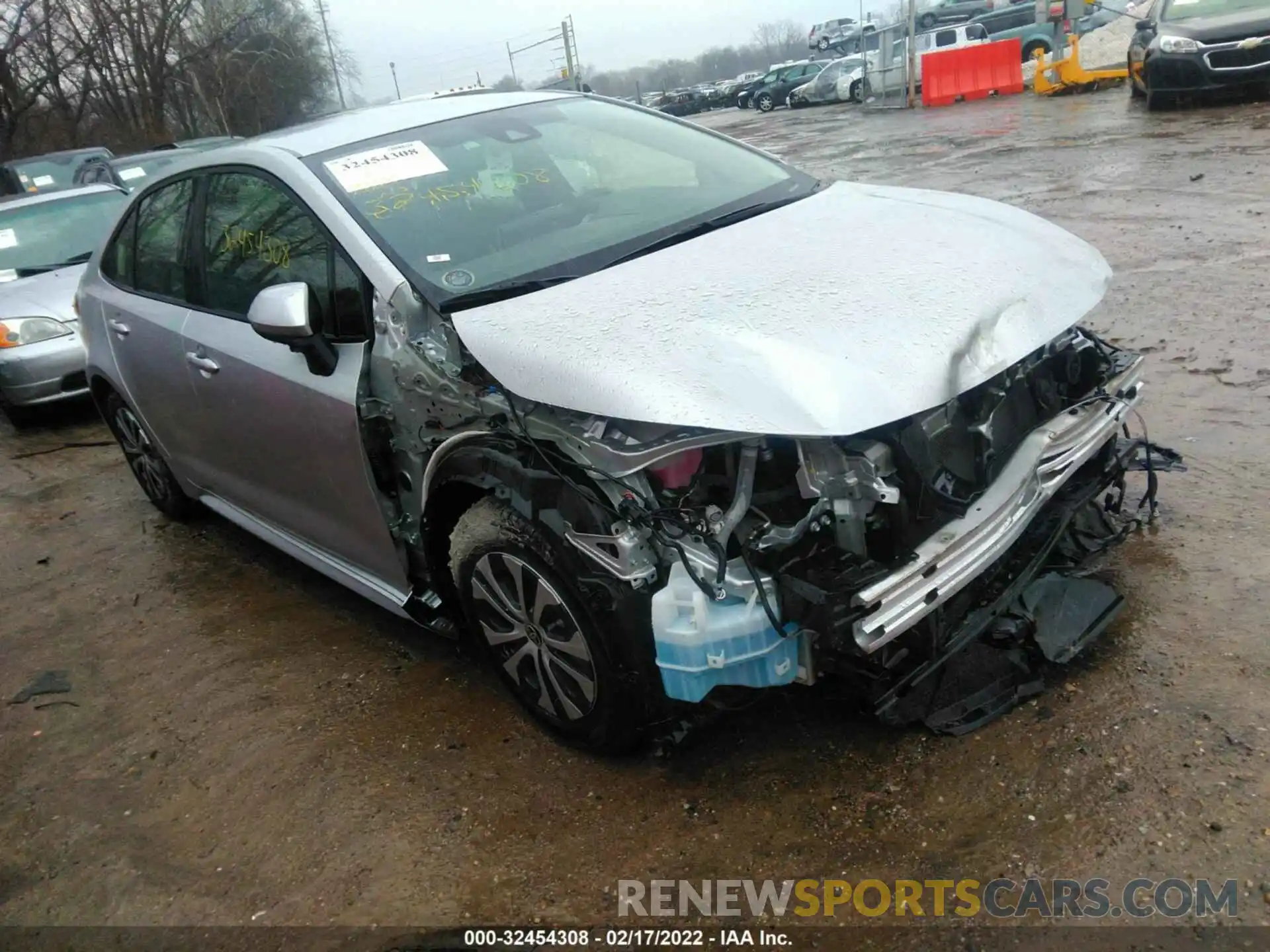 1 Photograph of a damaged car JTDEBRBEXLJ027136 TOYOTA COROLLA 2020