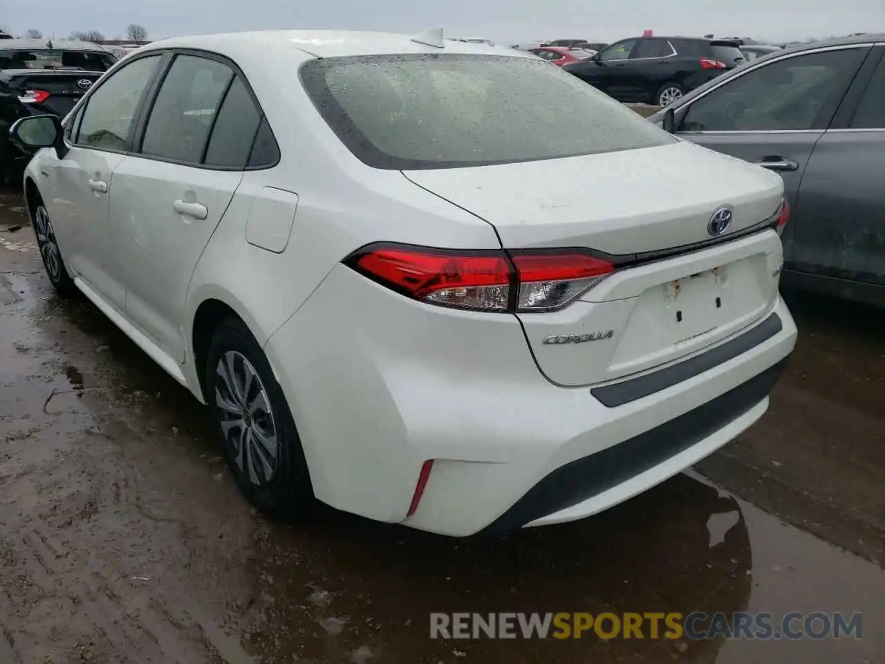 3 Photograph of a damaged car JTDEBRBEXLJ027802 TOYOTA COROLLA 2020