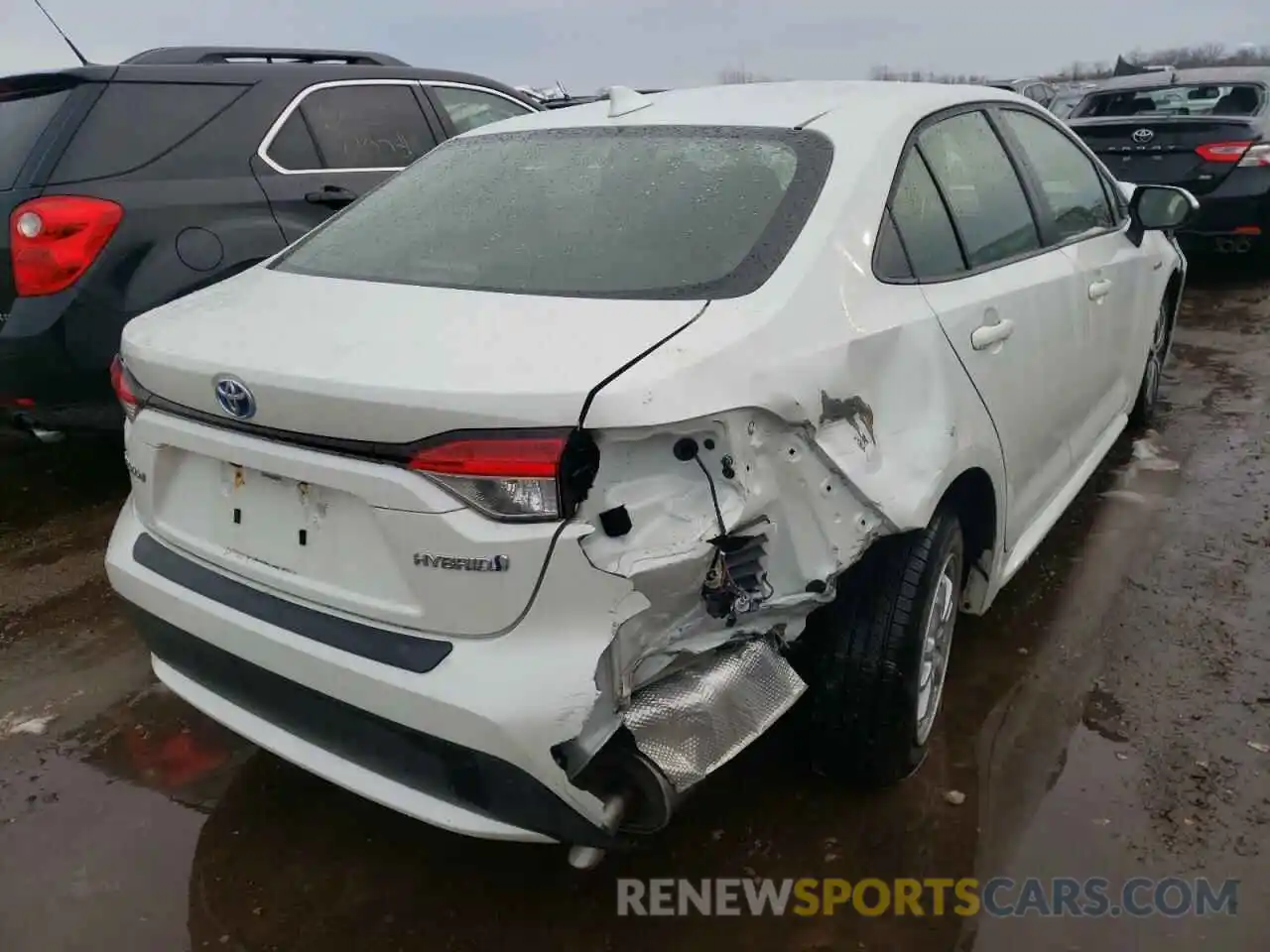 4 Photograph of a damaged car JTDEBRBEXLJ027802 TOYOTA COROLLA 2020