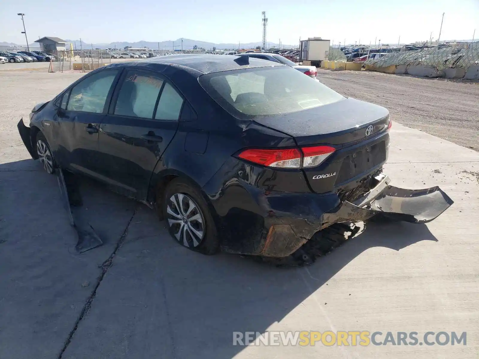 3 Photograph of a damaged car JTDEBRBEXLJ028075 TOYOTA COROLLA 2020