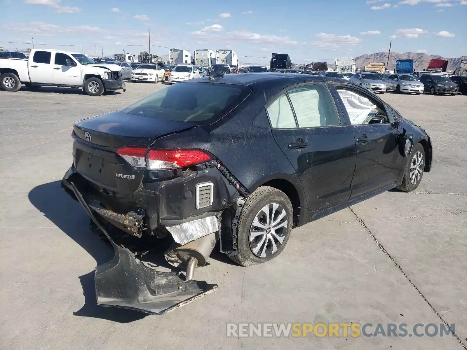 4 Photograph of a damaged car JTDEBRBEXLJ028075 TOYOTA COROLLA 2020