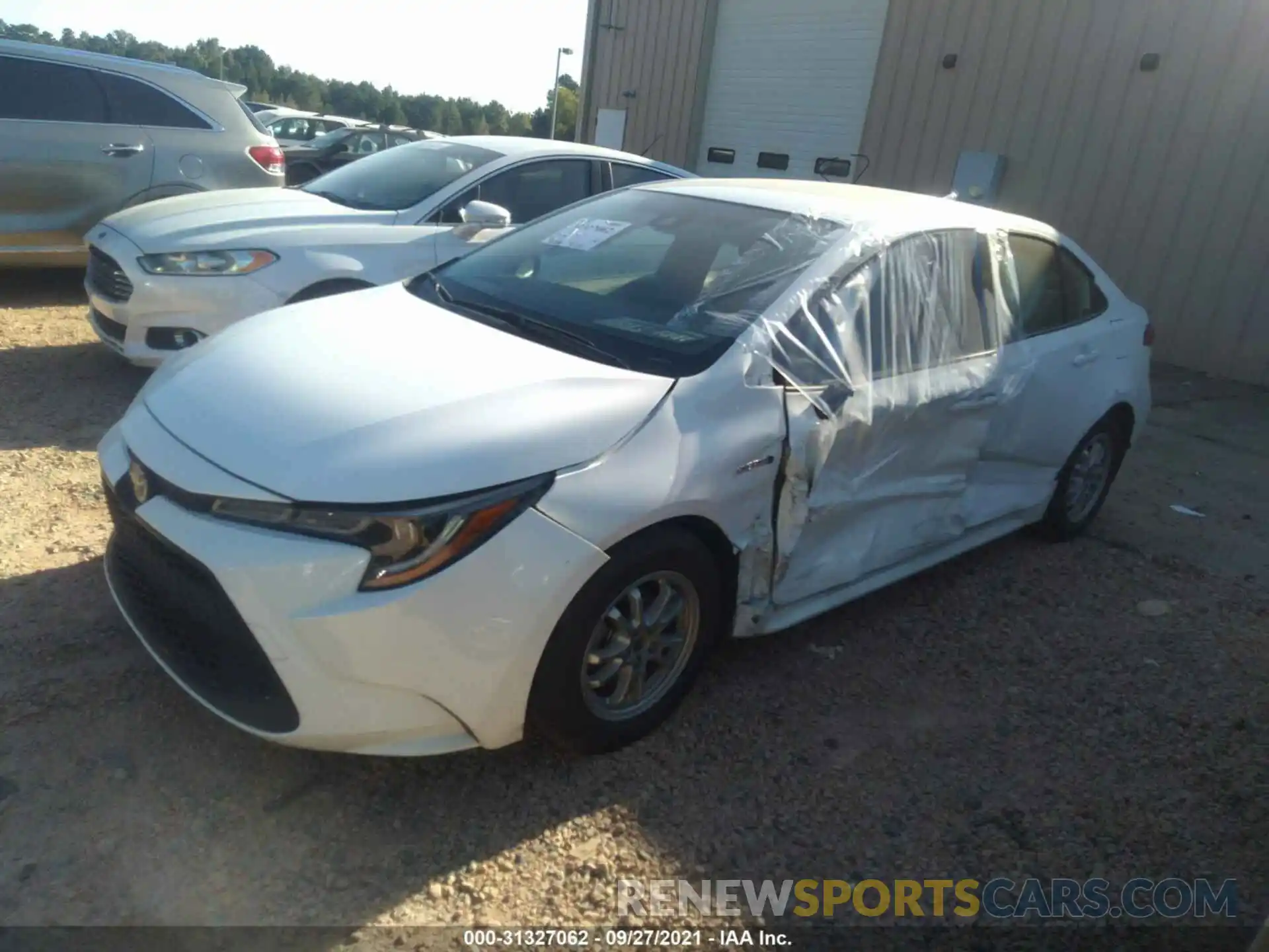 2 Photograph of a damaged car JTDEBRBEXLJ028626 TOYOTA COROLLA 2020