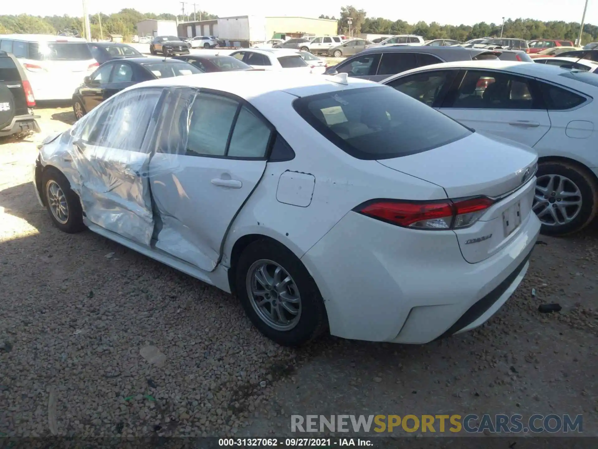 3 Photograph of a damaged car JTDEBRBEXLJ028626 TOYOTA COROLLA 2020