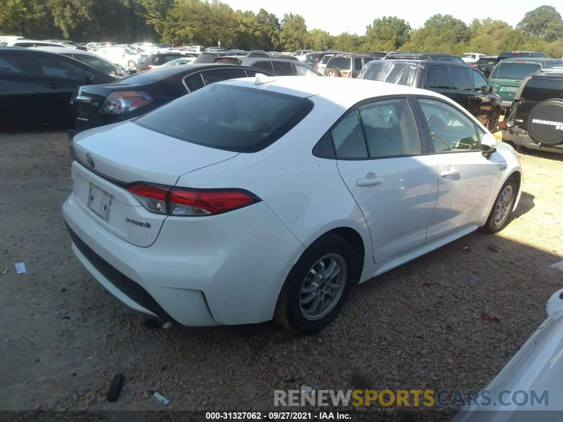 4 Photograph of a damaged car JTDEBRBEXLJ028626 TOYOTA COROLLA 2020