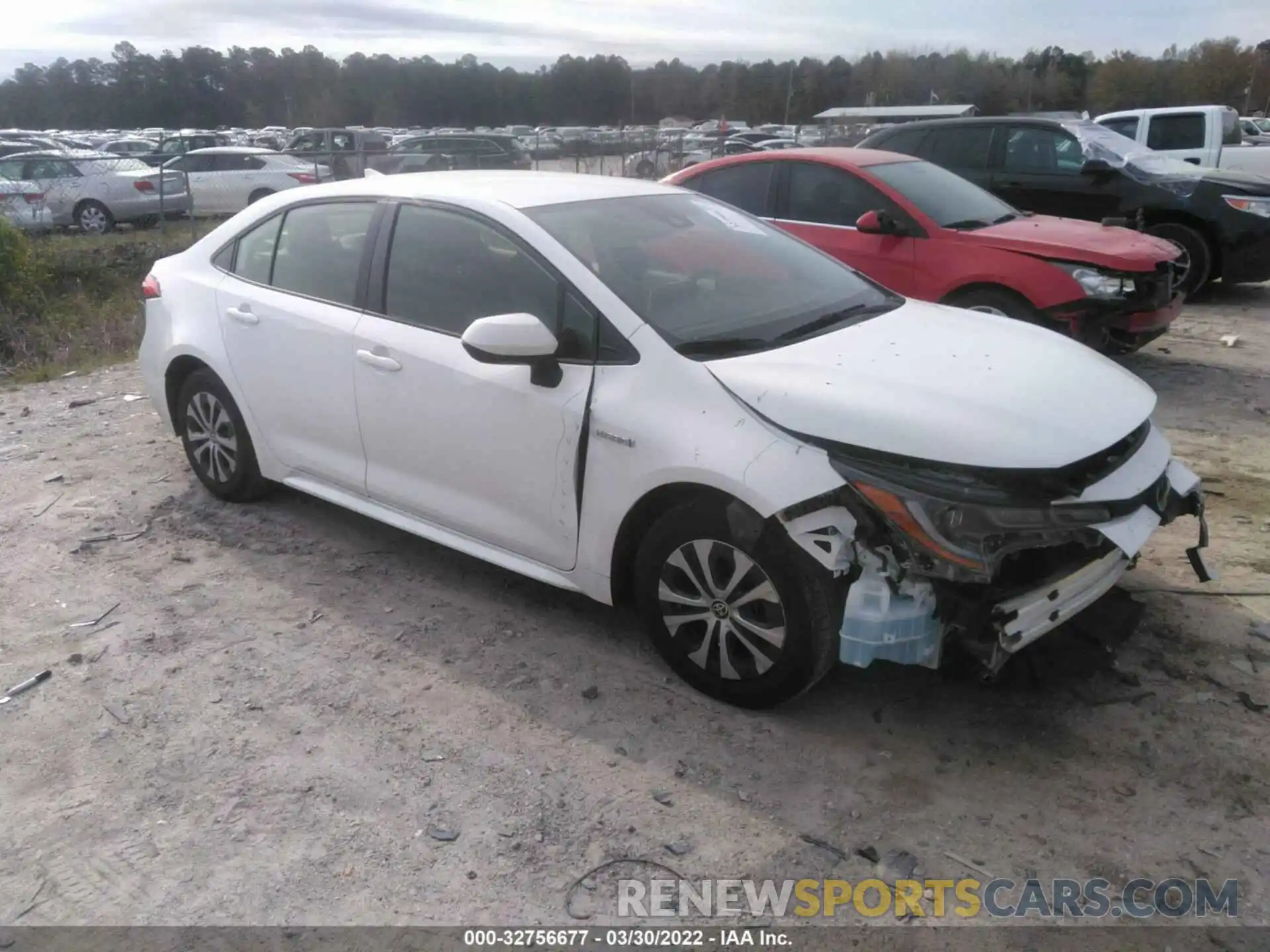 1 Photograph of a damaged car JTDEBRBEXLJ029095 TOYOTA COROLLA 2020