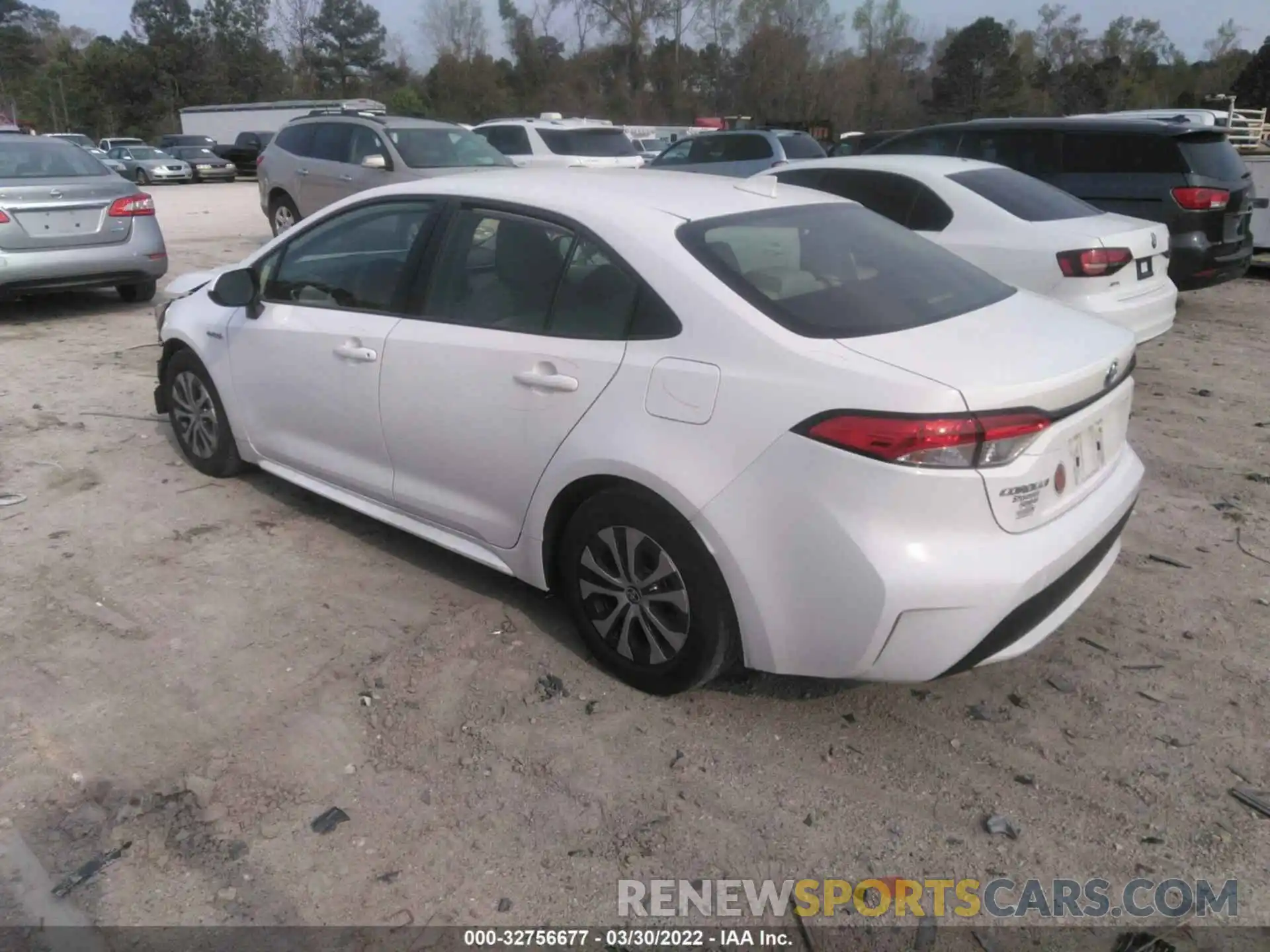 3 Photograph of a damaged car JTDEBRBEXLJ029095 TOYOTA COROLLA 2020