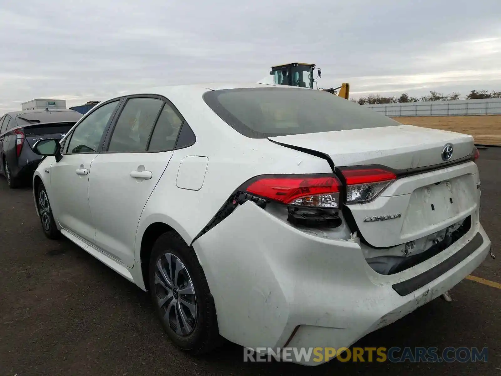 3 Photograph of a damaged car JTDEBRBEXLJ030053 TOYOTA COROLLA 2020