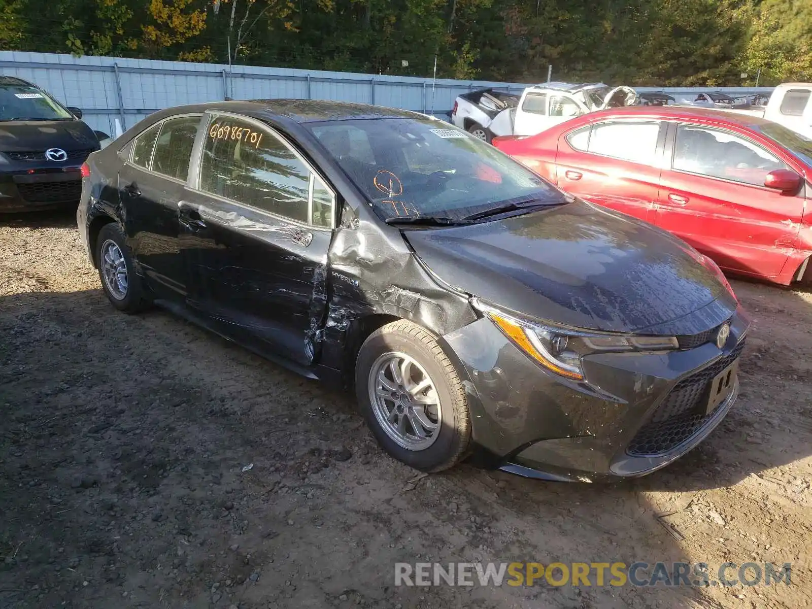 1 Photograph of a damaged car JTDEBRBEXLJ030313 TOYOTA COROLLA 2020