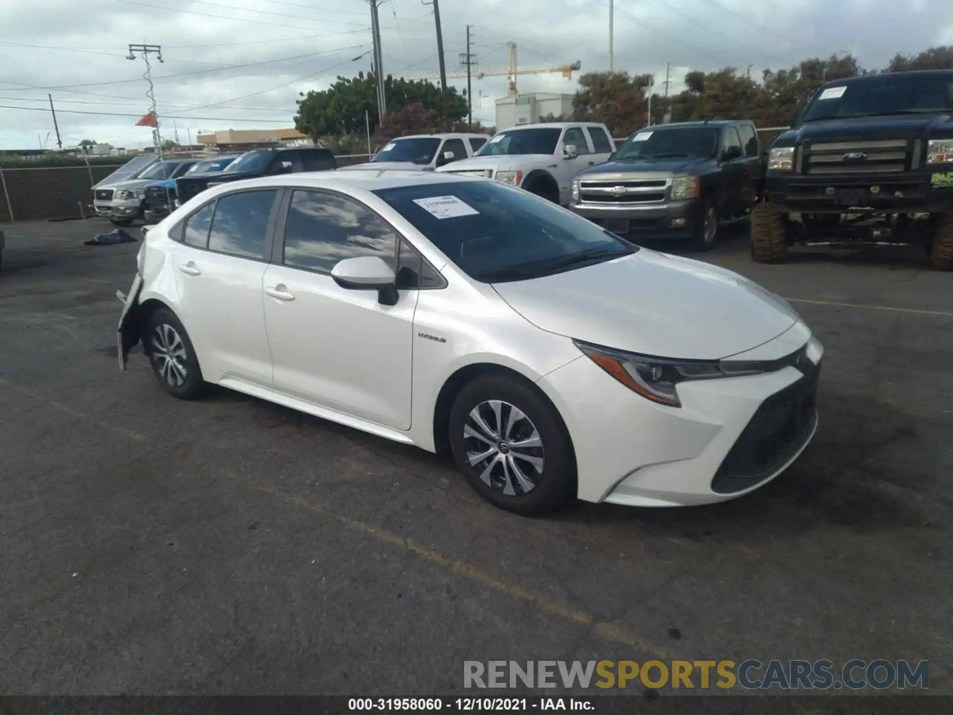 1 Photograph of a damaged car JTDEBRBEXLJ030523 TOYOTA COROLLA 2020