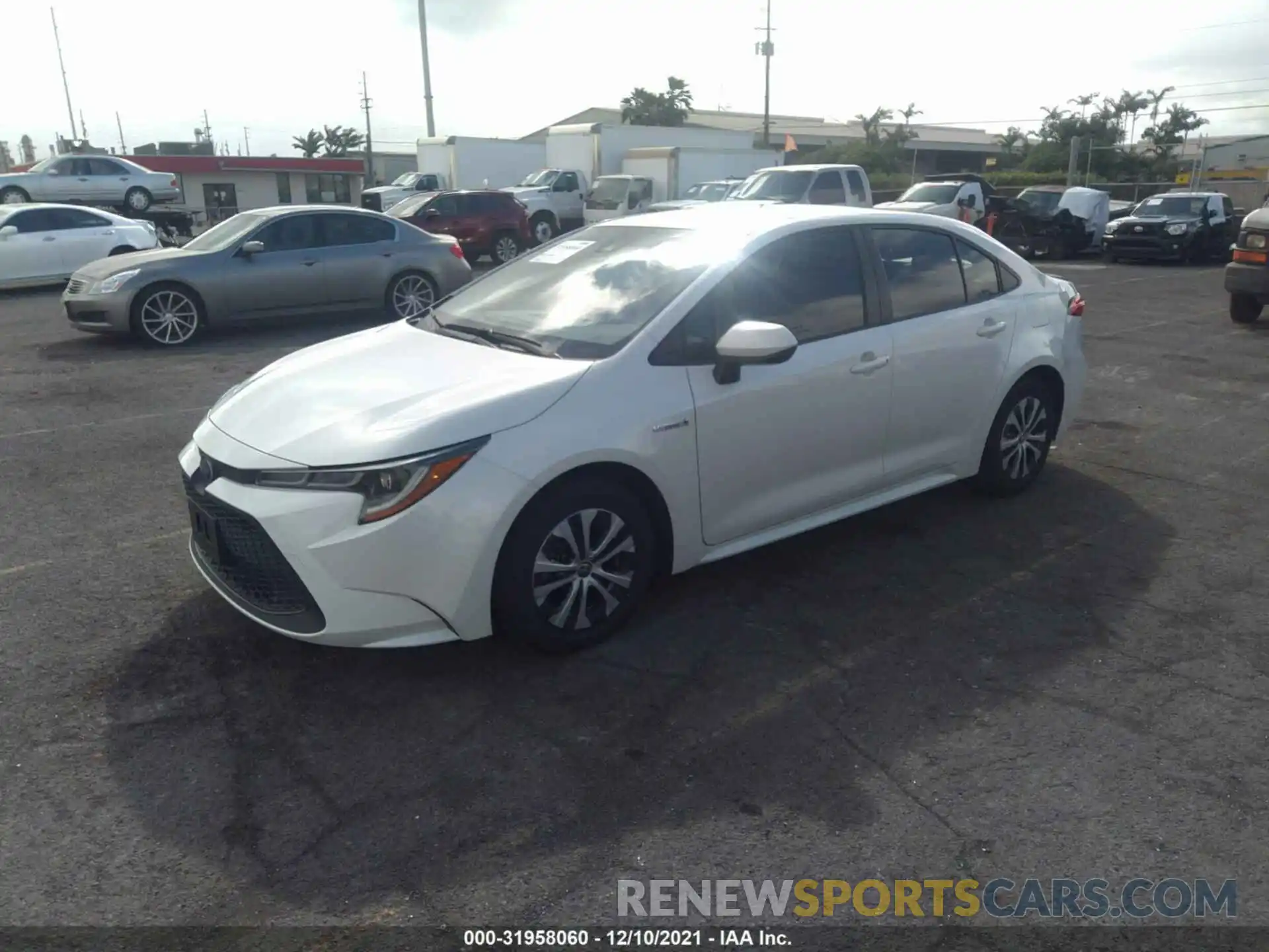 2 Photograph of a damaged car JTDEBRBEXLJ030523 TOYOTA COROLLA 2020