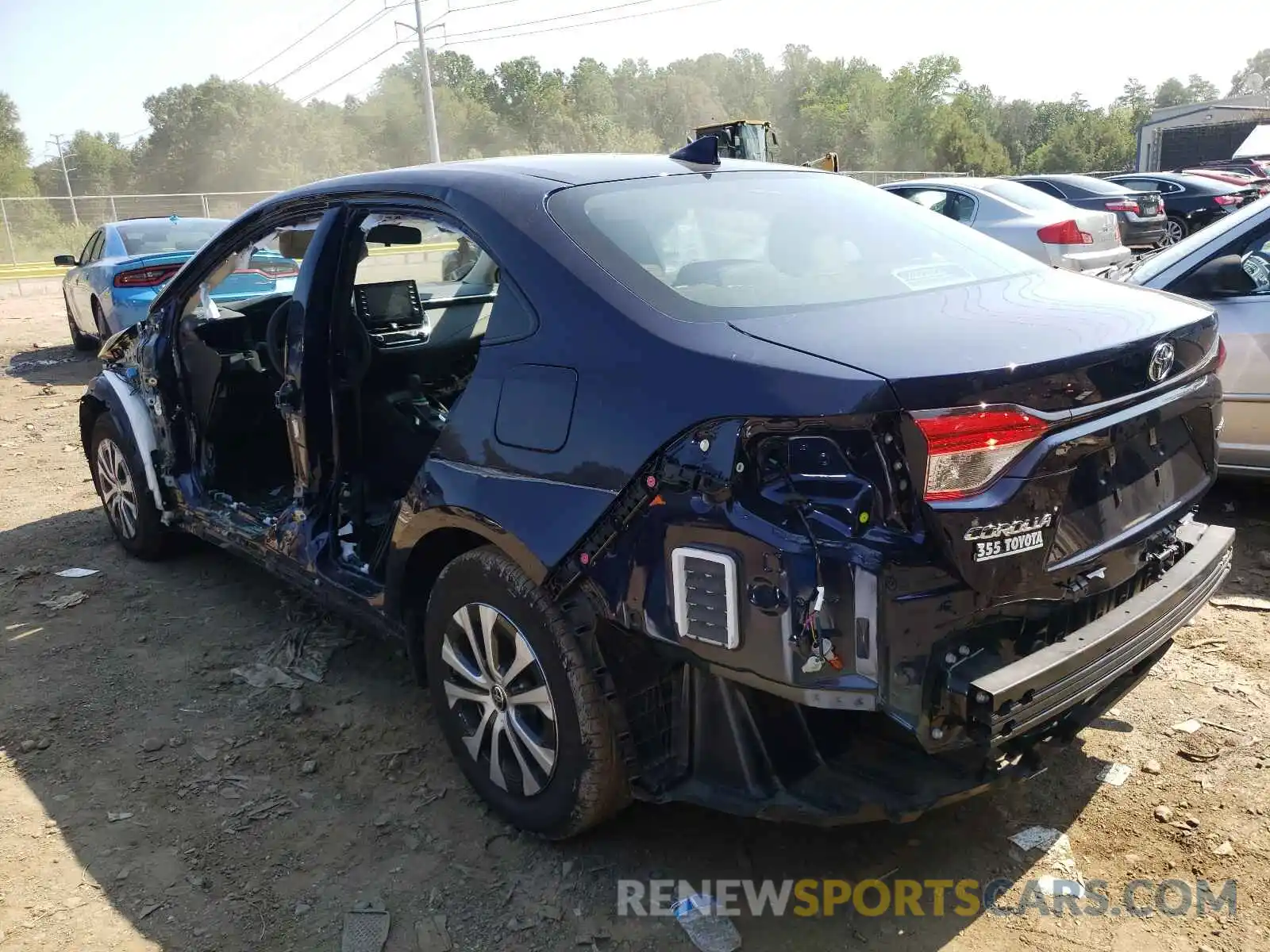 3 Photograph of a damaged car JTDEBRBEXLJ030618 TOYOTA COROLLA 2020