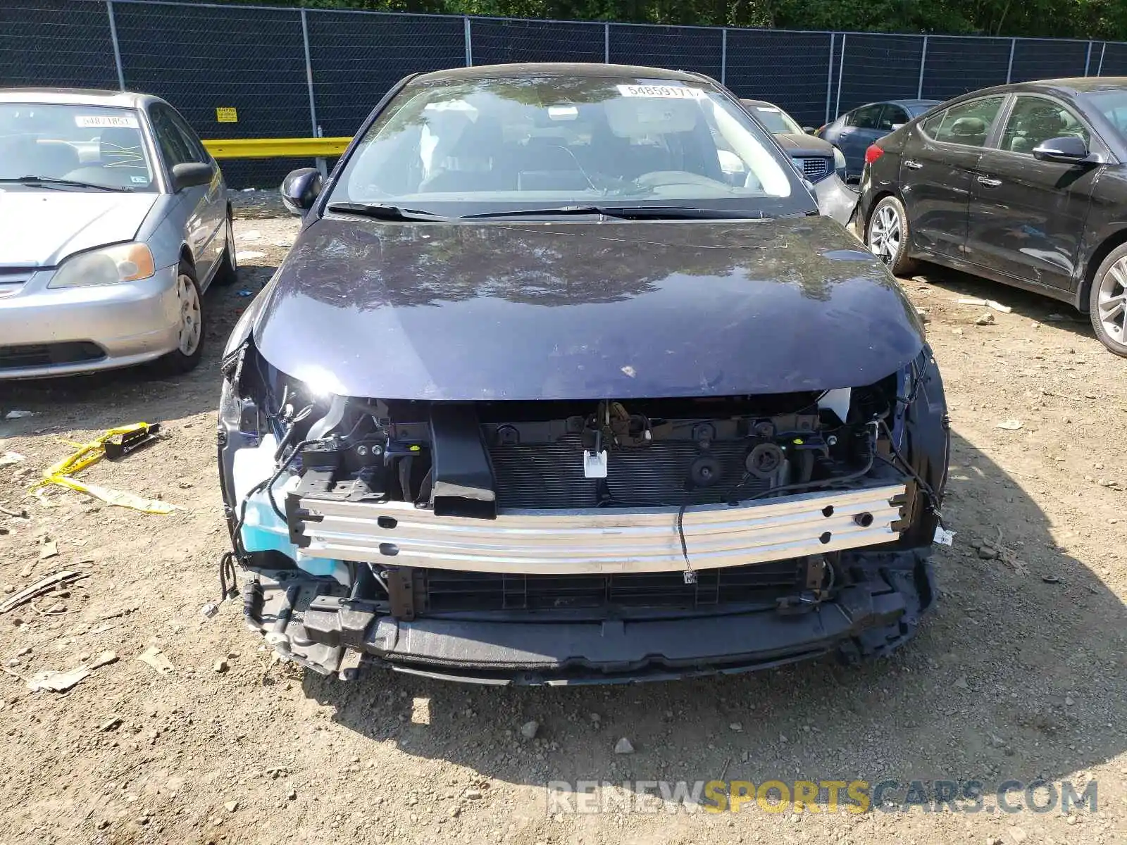 9 Photograph of a damaged car JTDEBRBEXLJ030618 TOYOTA COROLLA 2020