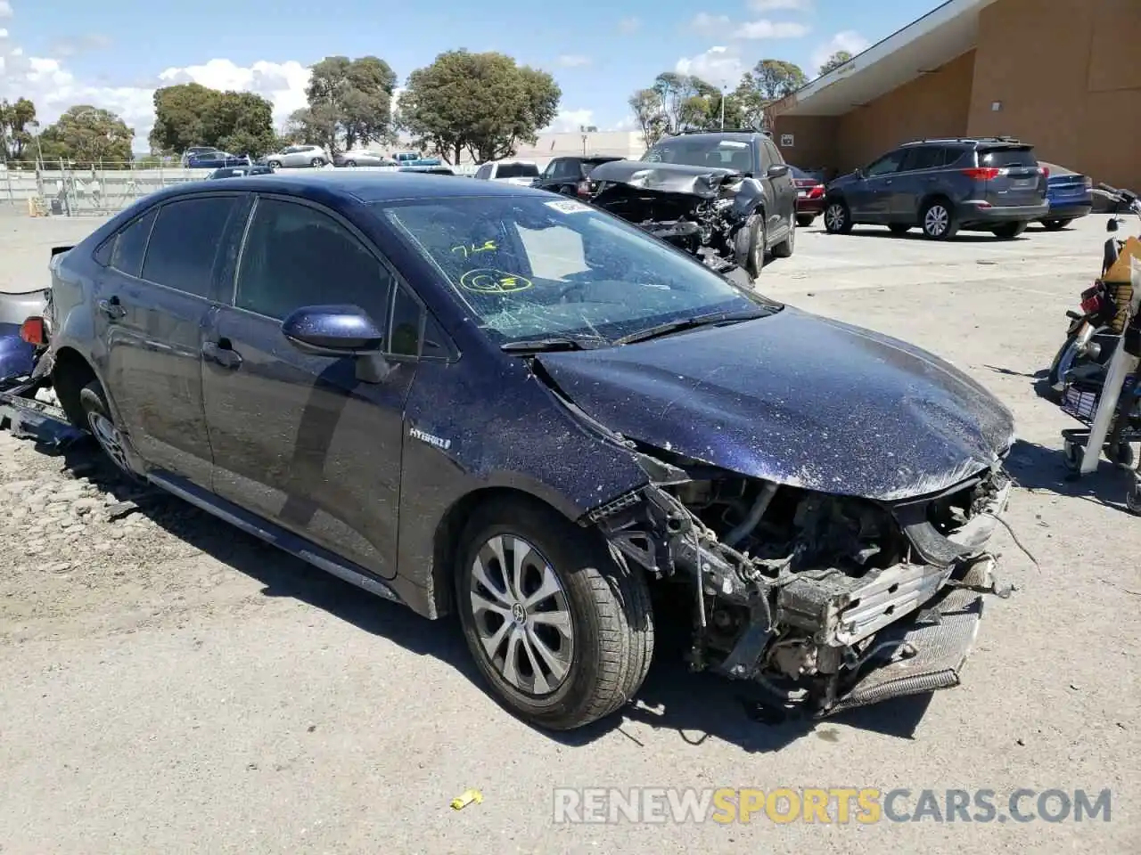 1 Photograph of a damaged car JTDEBRBEXLJ030621 TOYOTA COROLLA 2020