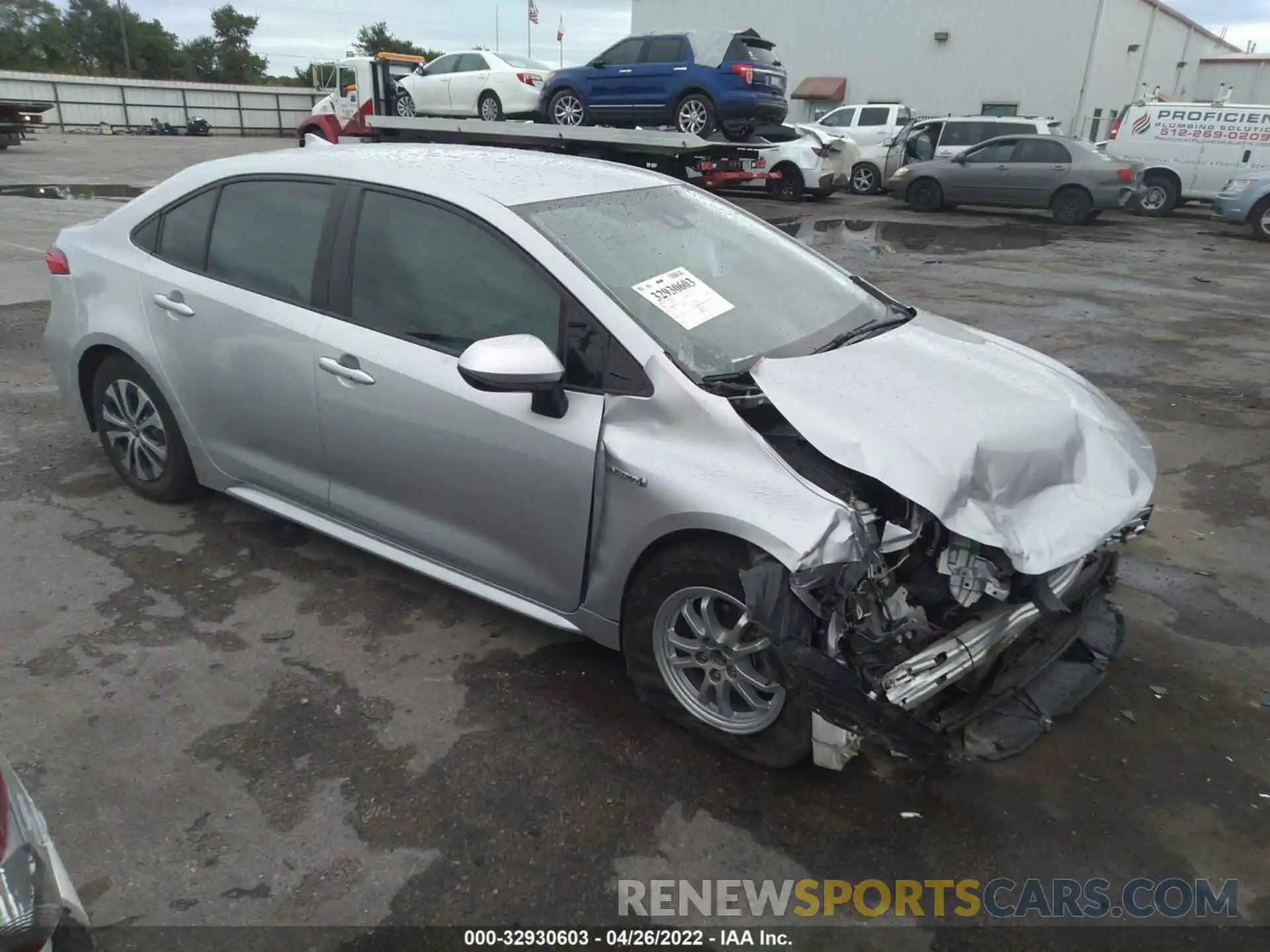 1 Photograph of a damaged car JTDEBRBEXLJ031610 TOYOTA COROLLA 2020