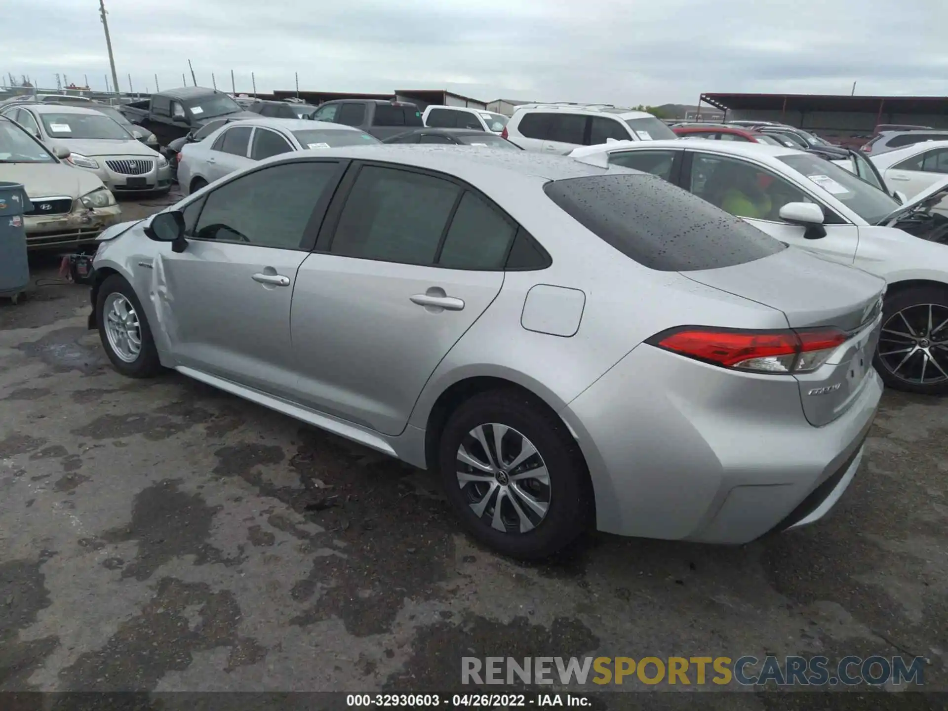 3 Photograph of a damaged car JTDEBRBEXLJ031610 TOYOTA COROLLA 2020