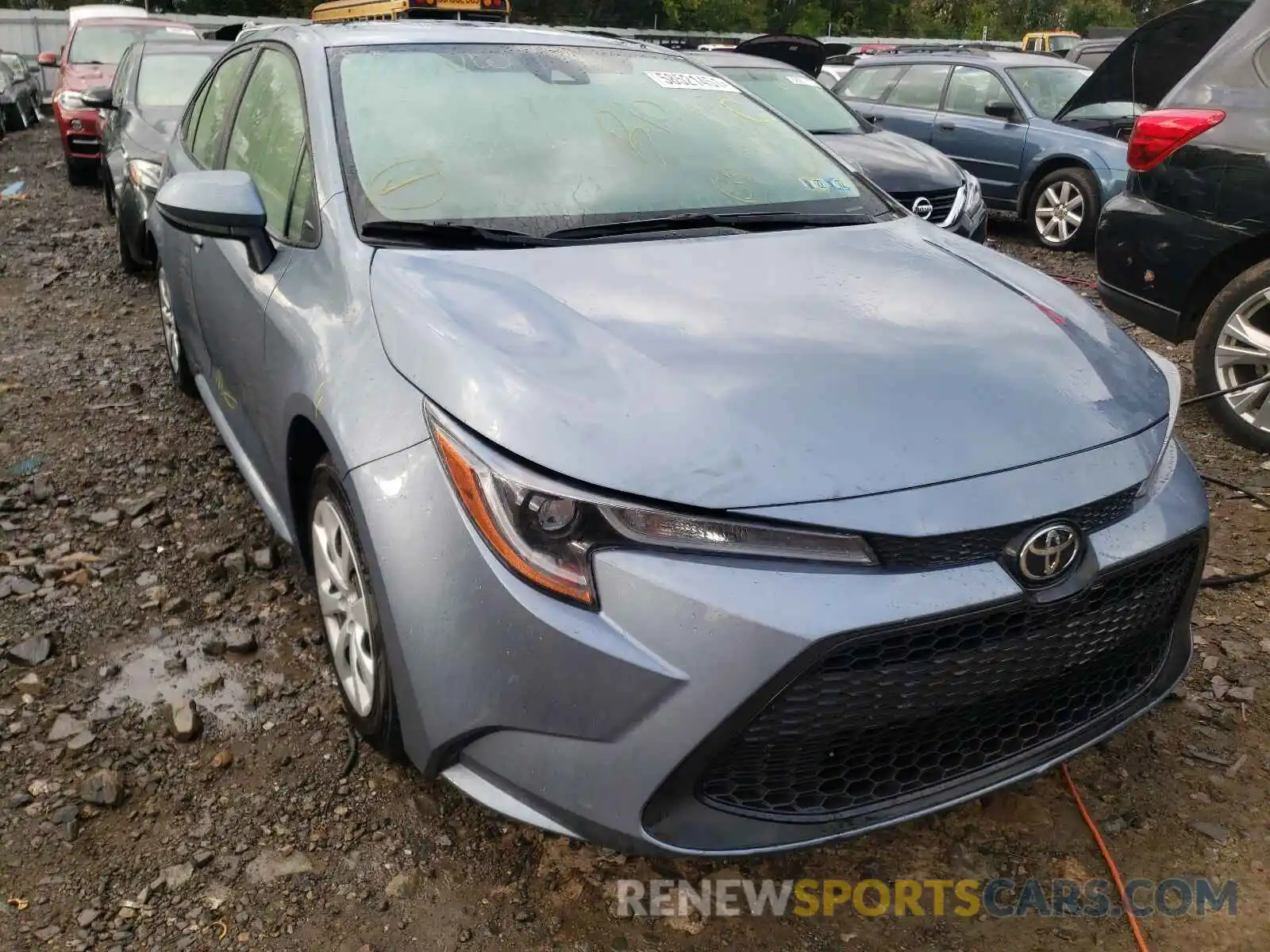 1 Photograph of a damaged car JTDEPMAE1MJ163694 TOYOTA COROLLA 2020