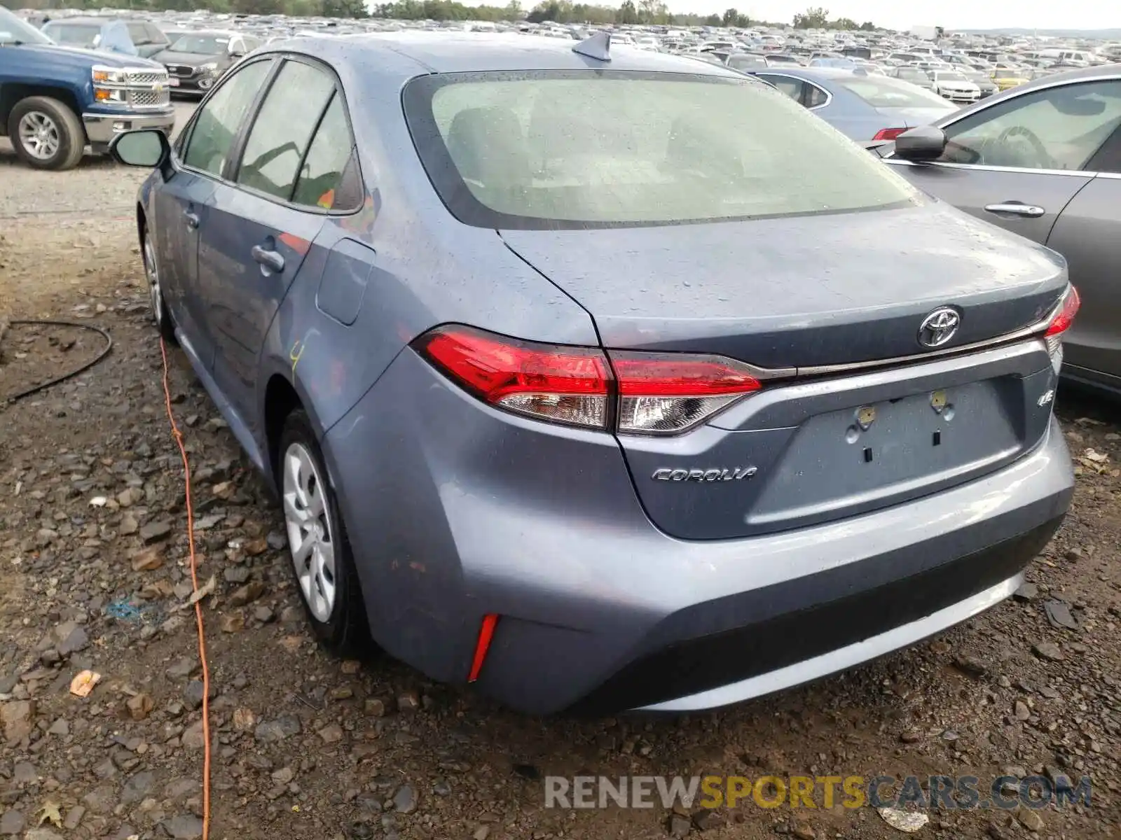 3 Photograph of a damaged car JTDEPMAE1MJ163694 TOYOTA COROLLA 2020