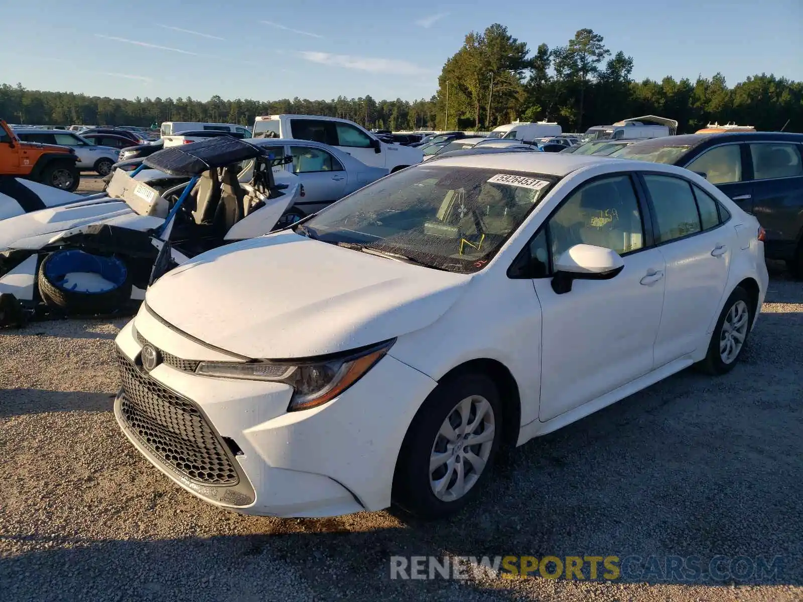 2 Photograph of a damaged car JTDEPRAE0LJ000160 TOYOTA COROLLA 2020