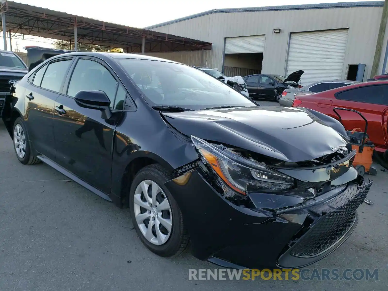 1 Photograph of a damaged car JTDEPRAE0LJ001017 TOYOTA COROLLA 2020