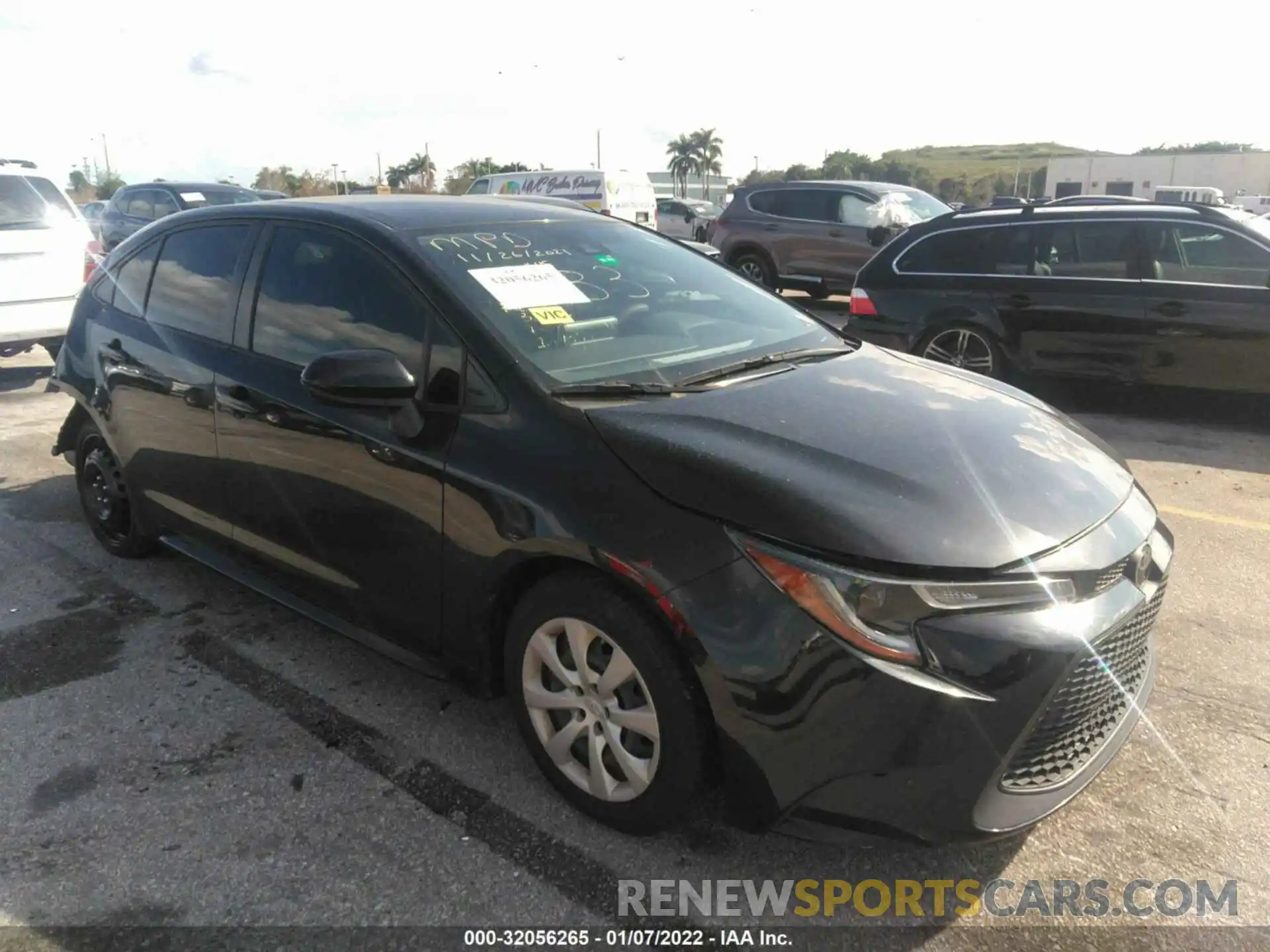 1 Photograph of a damaged car JTDEPRAE0LJ002183 TOYOTA COROLLA 2020