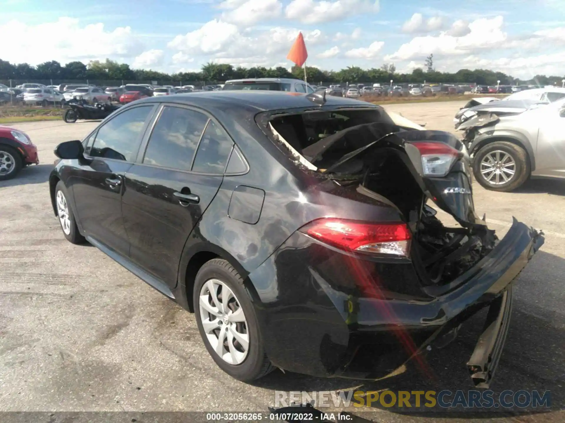 3 Photograph of a damaged car JTDEPRAE0LJ002183 TOYOTA COROLLA 2020