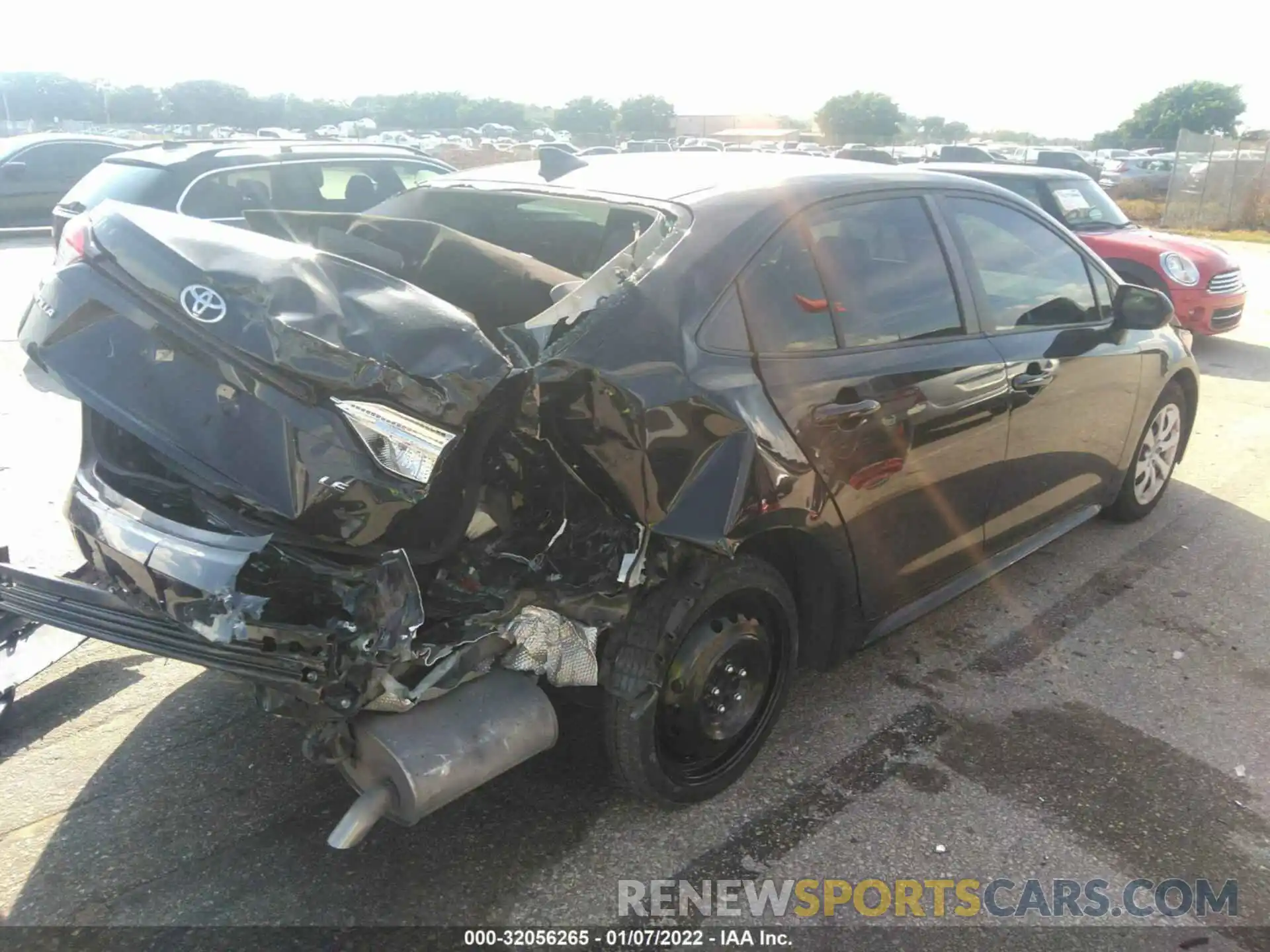 4 Photograph of a damaged car JTDEPRAE0LJ002183 TOYOTA COROLLA 2020