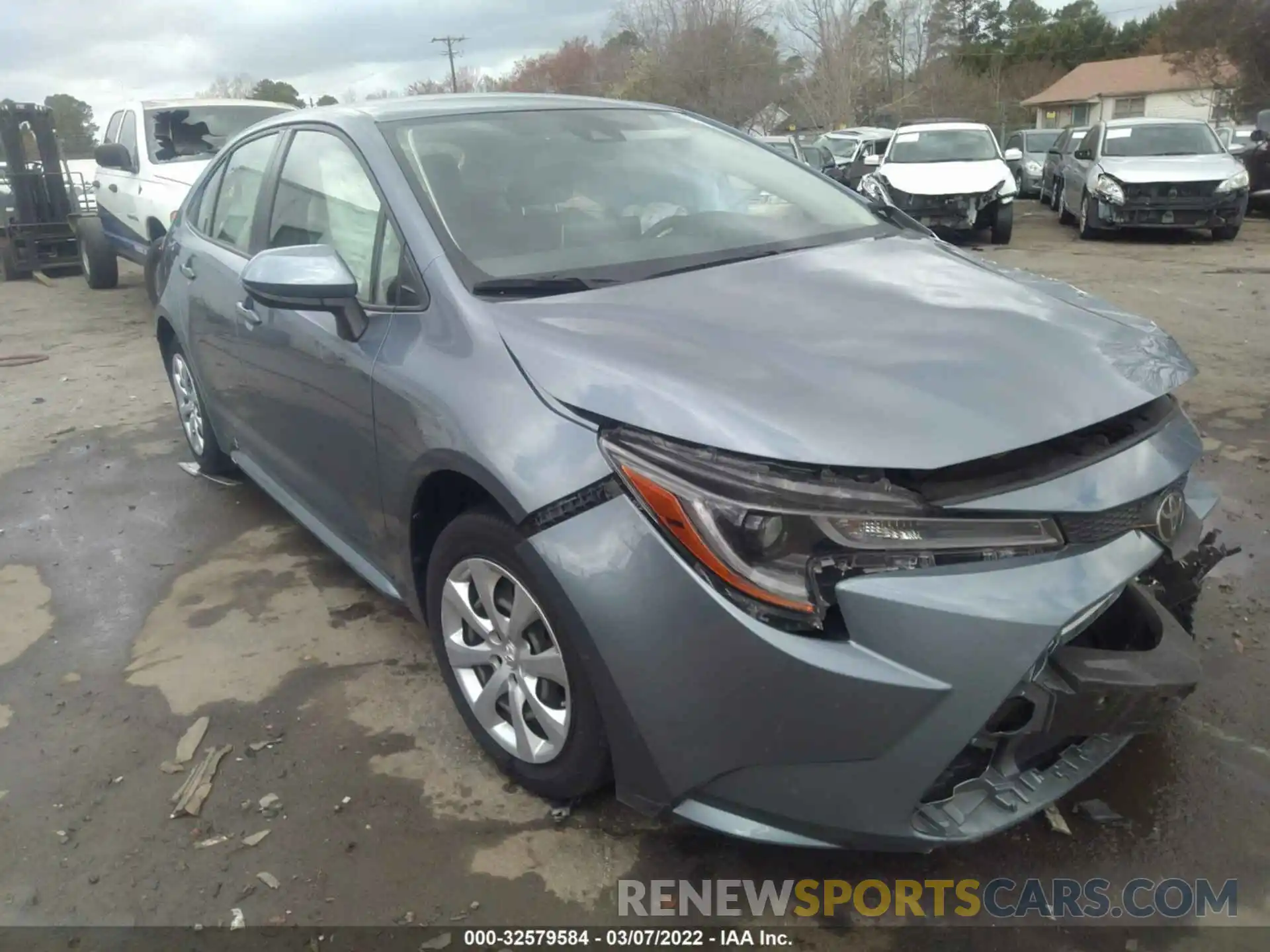 1 Photograph of a damaged car JTDEPRAE0LJ002281 TOYOTA COROLLA 2020