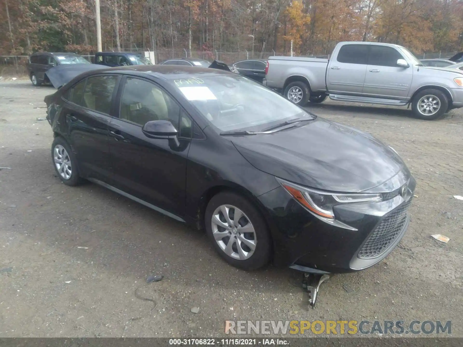 1 Photograph of a damaged car JTDEPRAE0LJ002572 TOYOTA COROLLA 2020