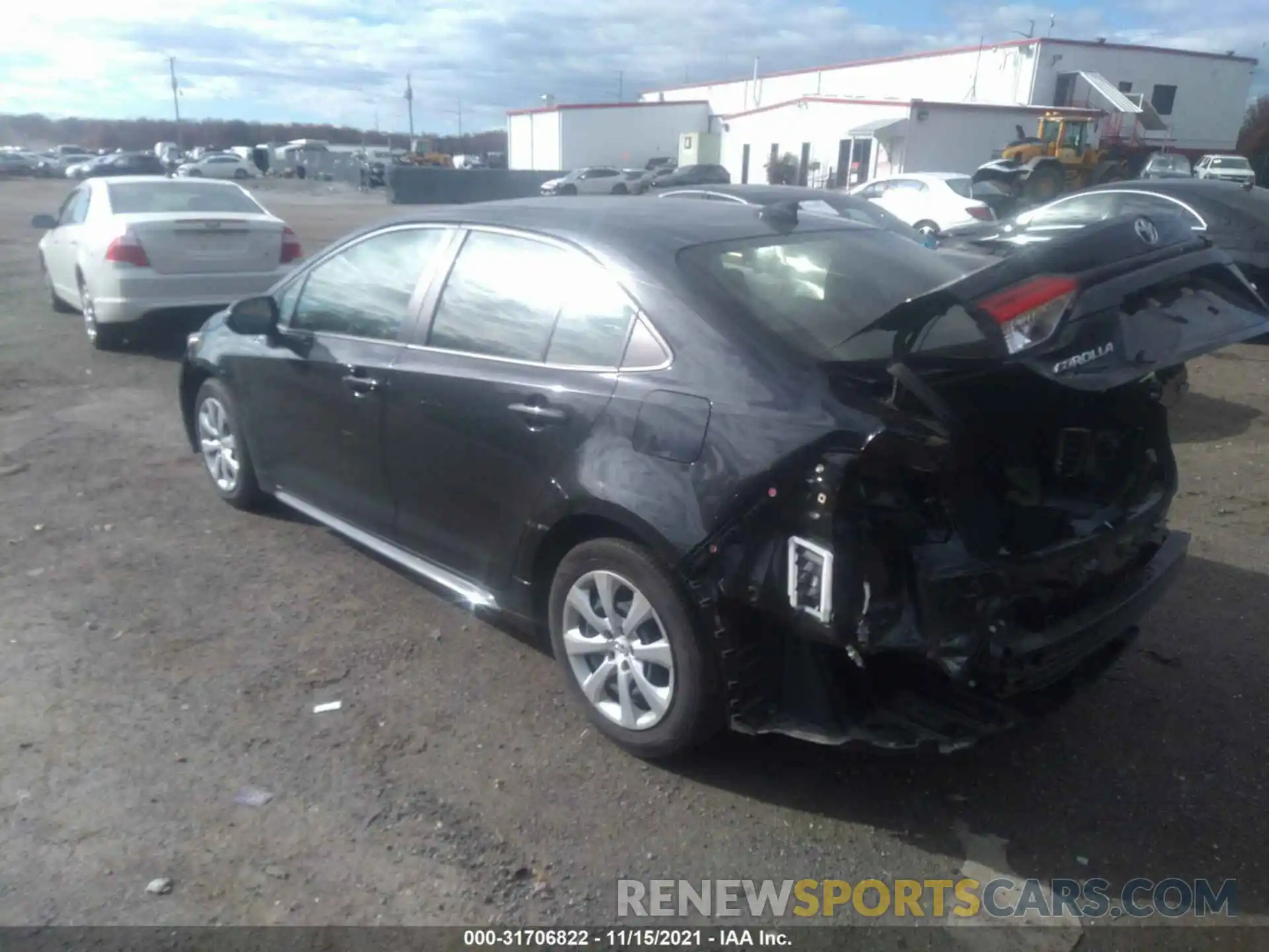 3 Photograph of a damaged car JTDEPRAE0LJ002572 TOYOTA COROLLA 2020