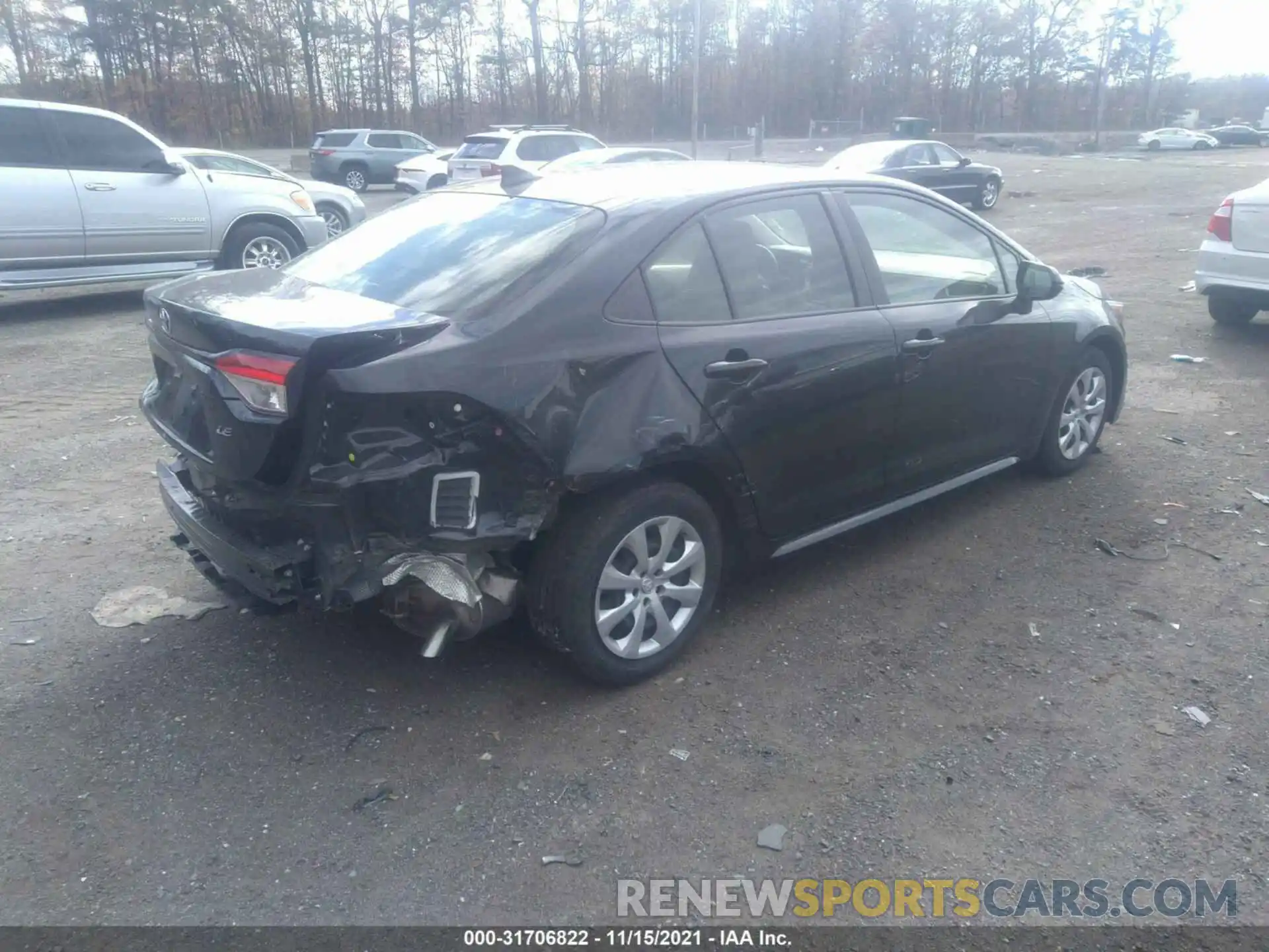 4 Photograph of a damaged car JTDEPRAE0LJ002572 TOYOTA COROLLA 2020