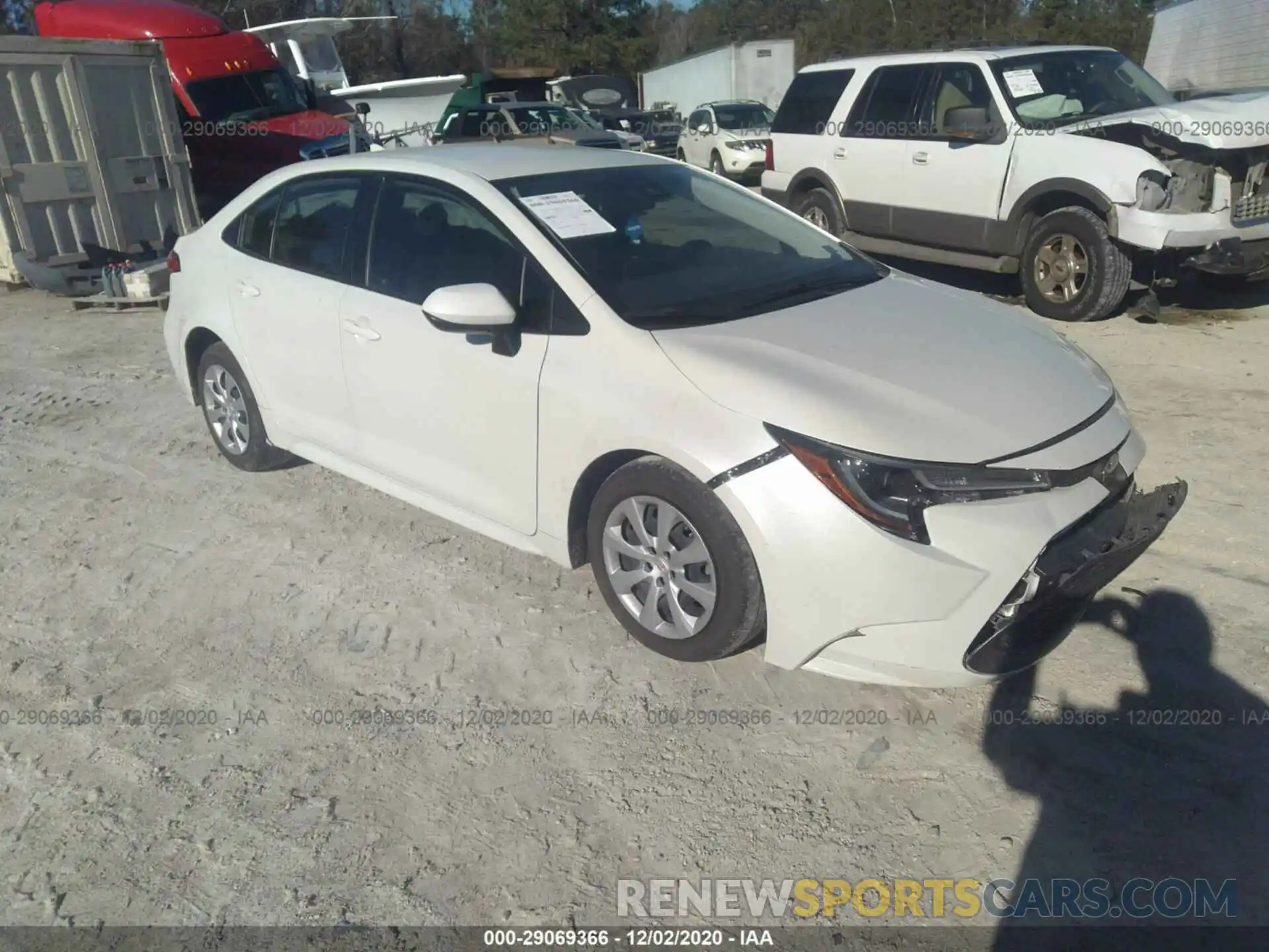 1 Photograph of a damaged car JTDEPRAE0LJ002720 TOYOTA COROLLA 2020