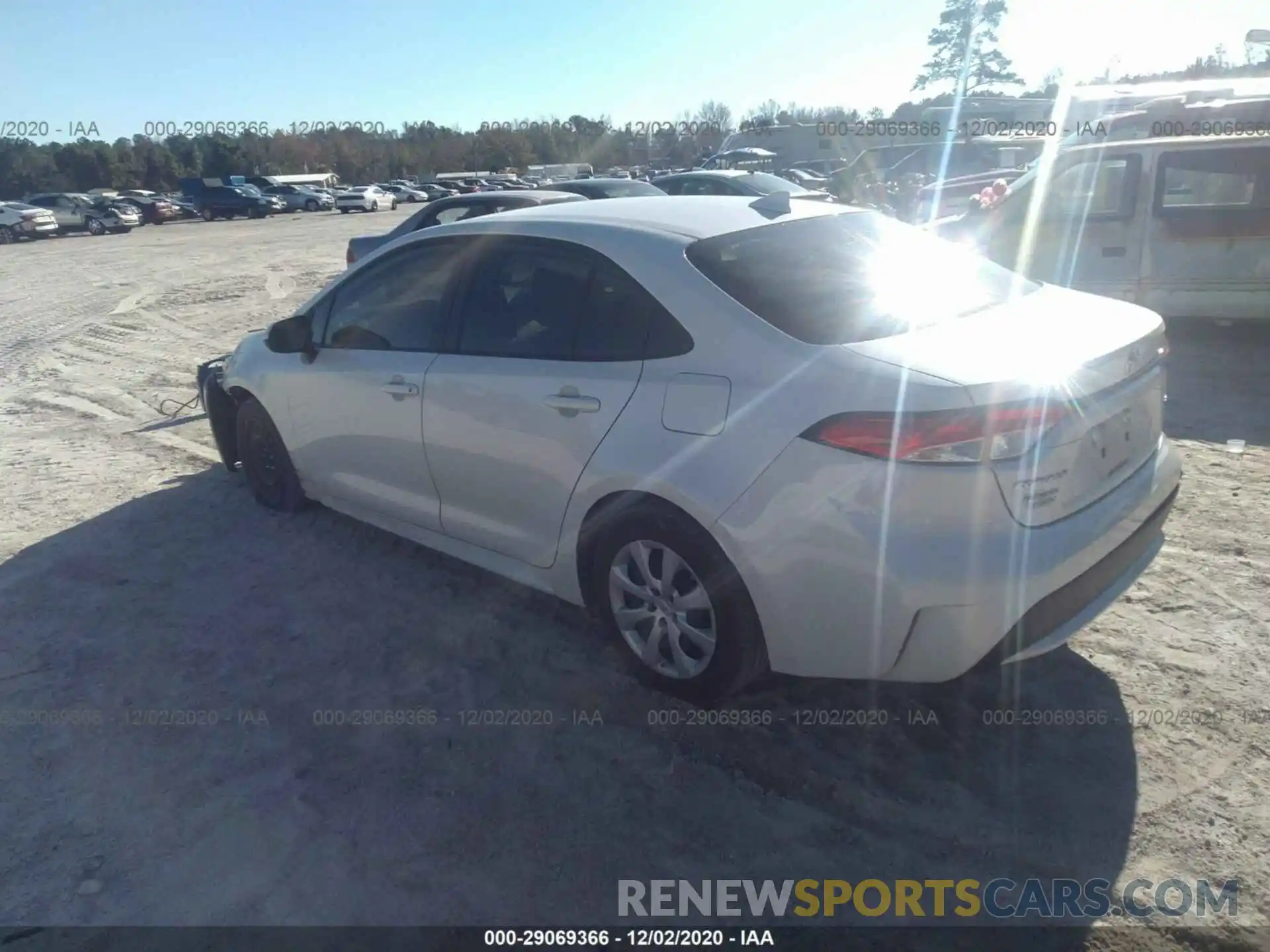 3 Photograph of a damaged car JTDEPRAE0LJ002720 TOYOTA COROLLA 2020