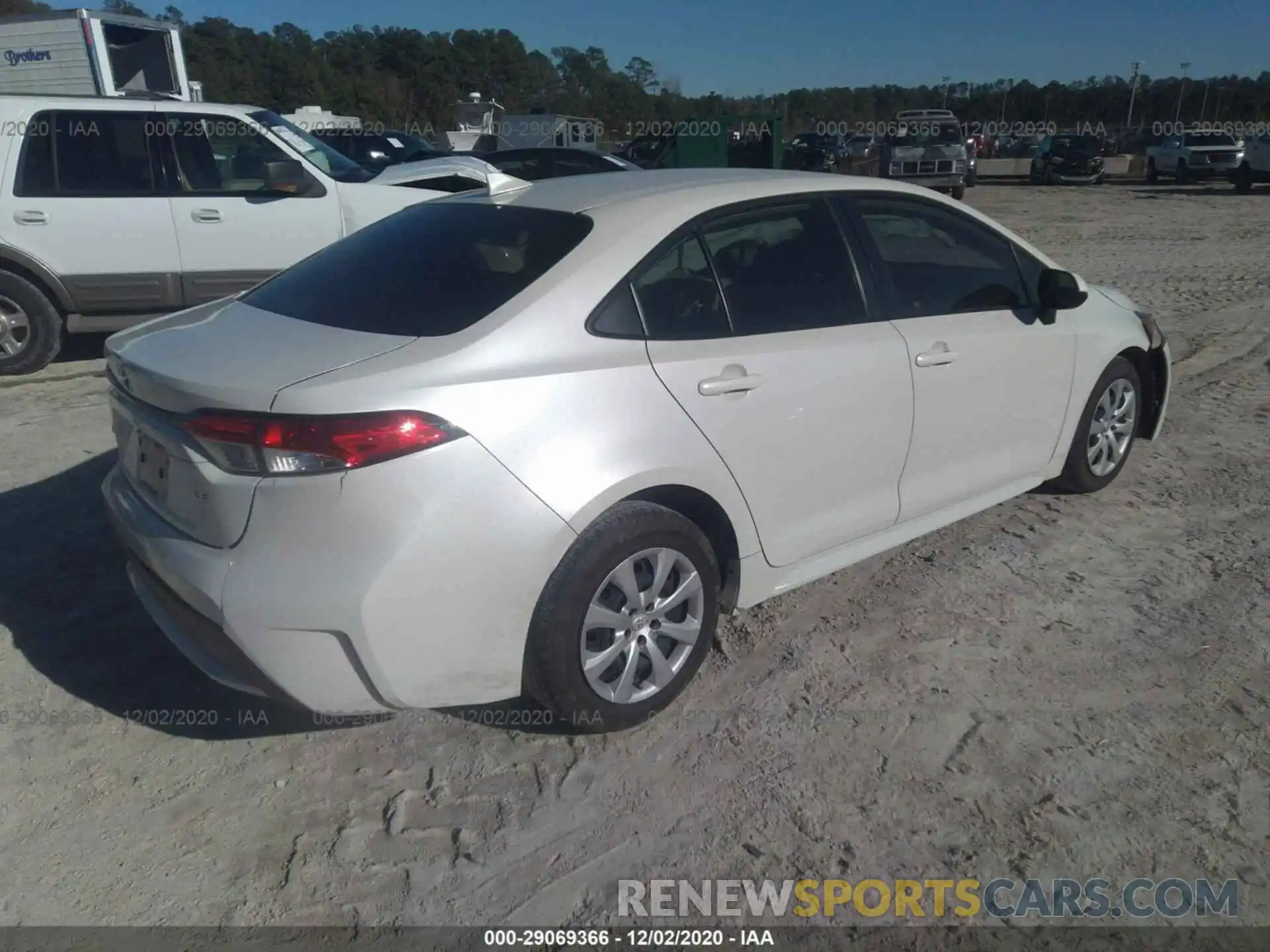 4 Photograph of a damaged car JTDEPRAE0LJ002720 TOYOTA COROLLA 2020