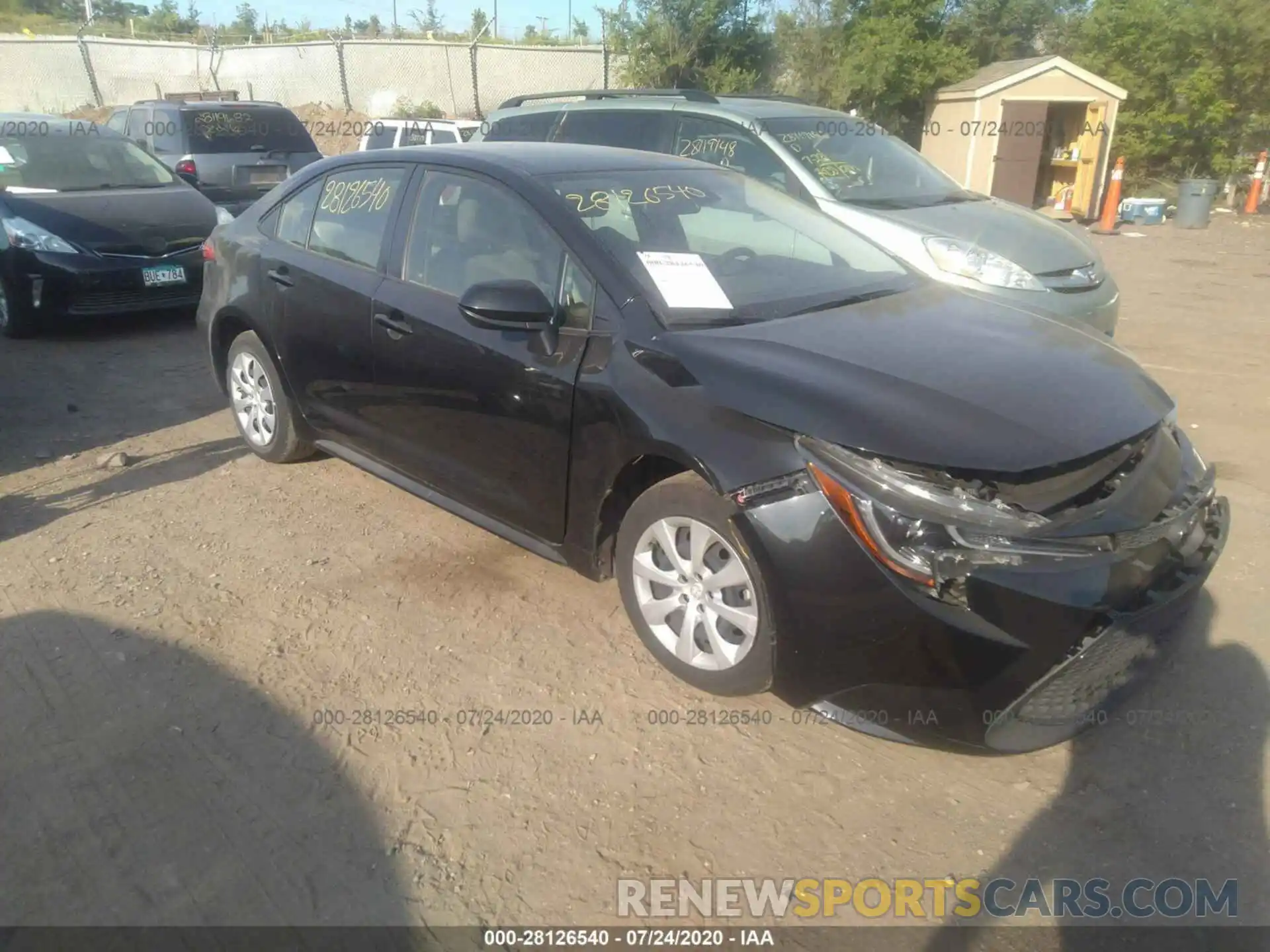 1 Photograph of a damaged car JTDEPRAE0LJ002748 TOYOTA COROLLA 2020