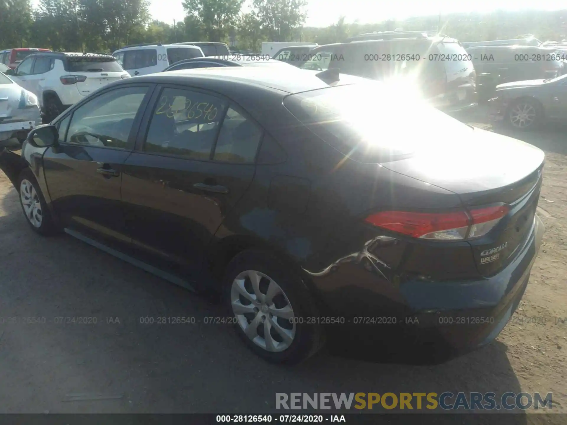 3 Photograph of a damaged car JTDEPRAE0LJ002748 TOYOTA COROLLA 2020