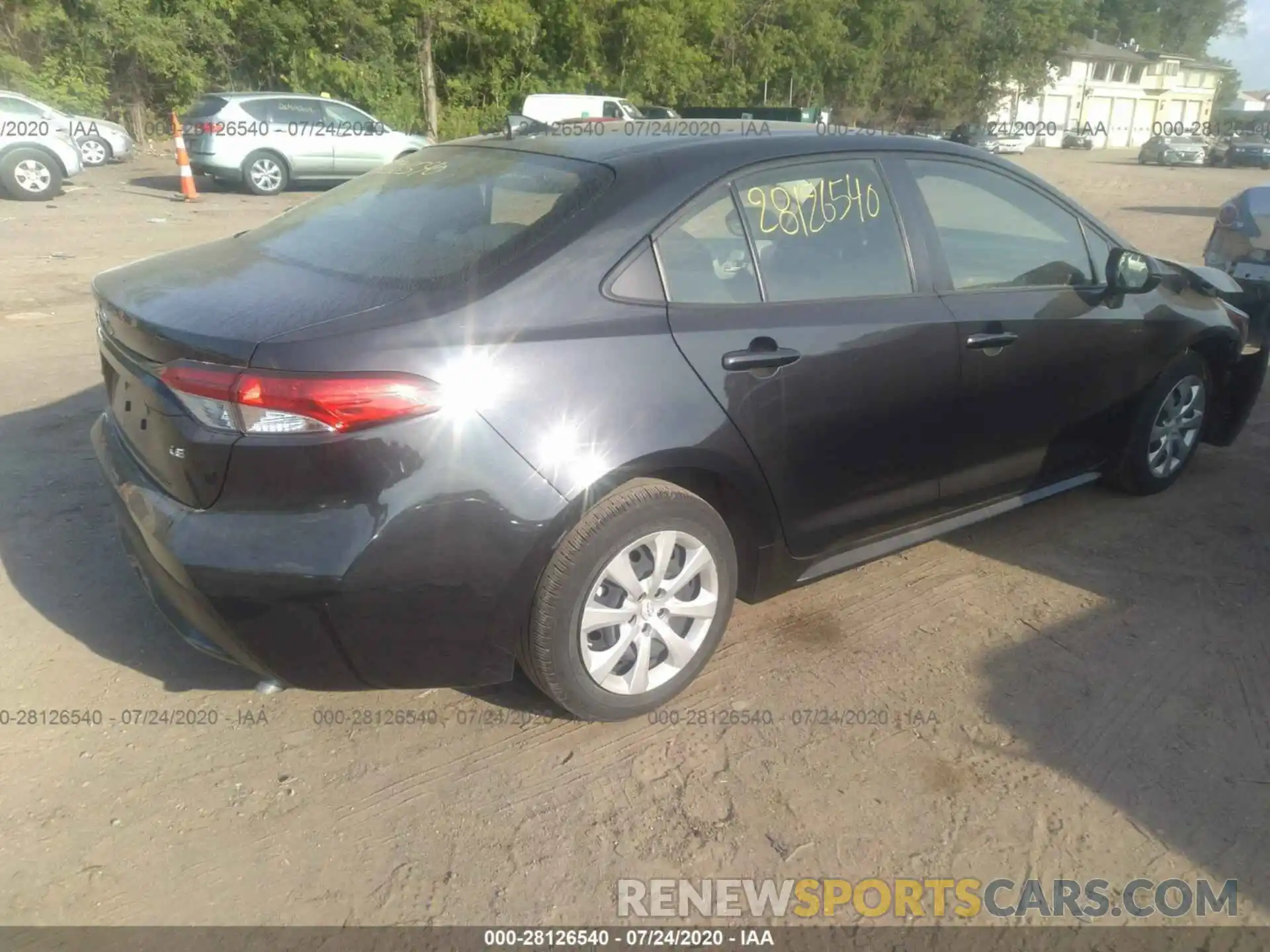 4 Photograph of a damaged car JTDEPRAE0LJ002748 TOYOTA COROLLA 2020