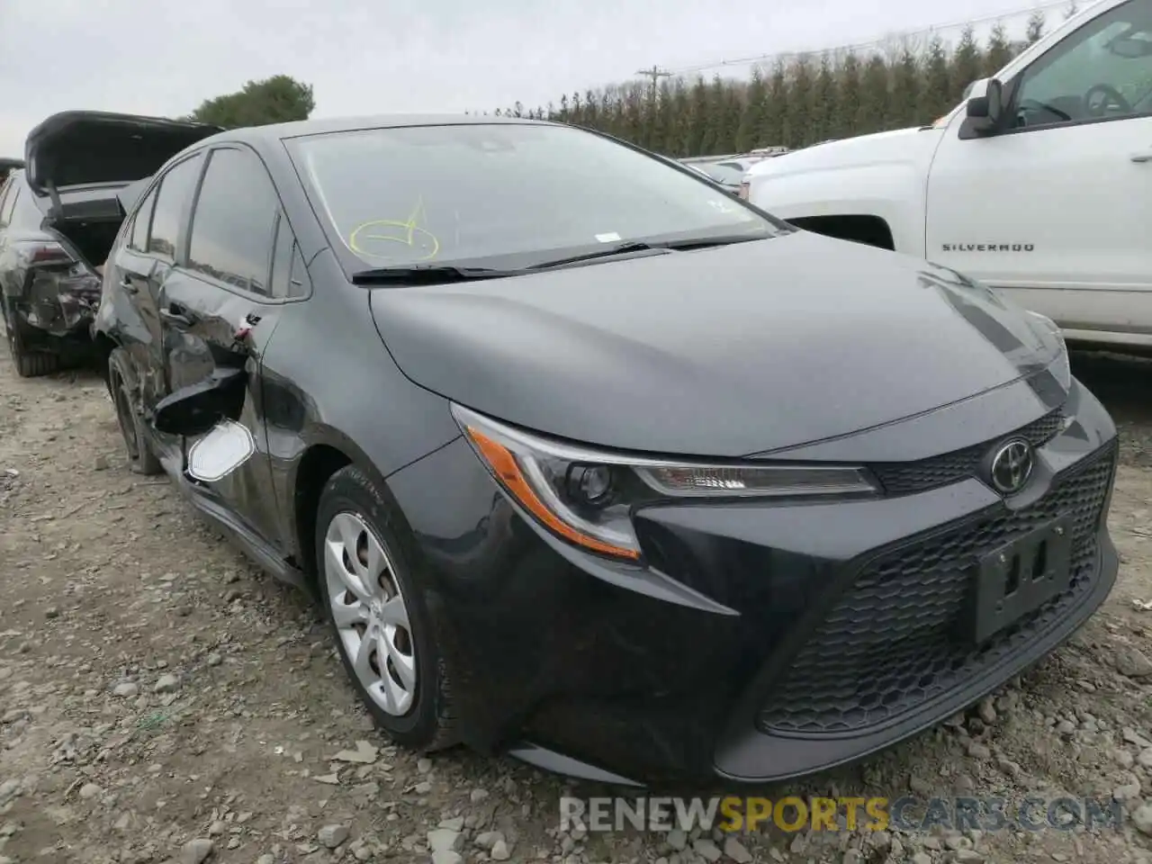 1 Photograph of a damaged car JTDEPRAE0LJ002801 TOYOTA COROLLA 2020