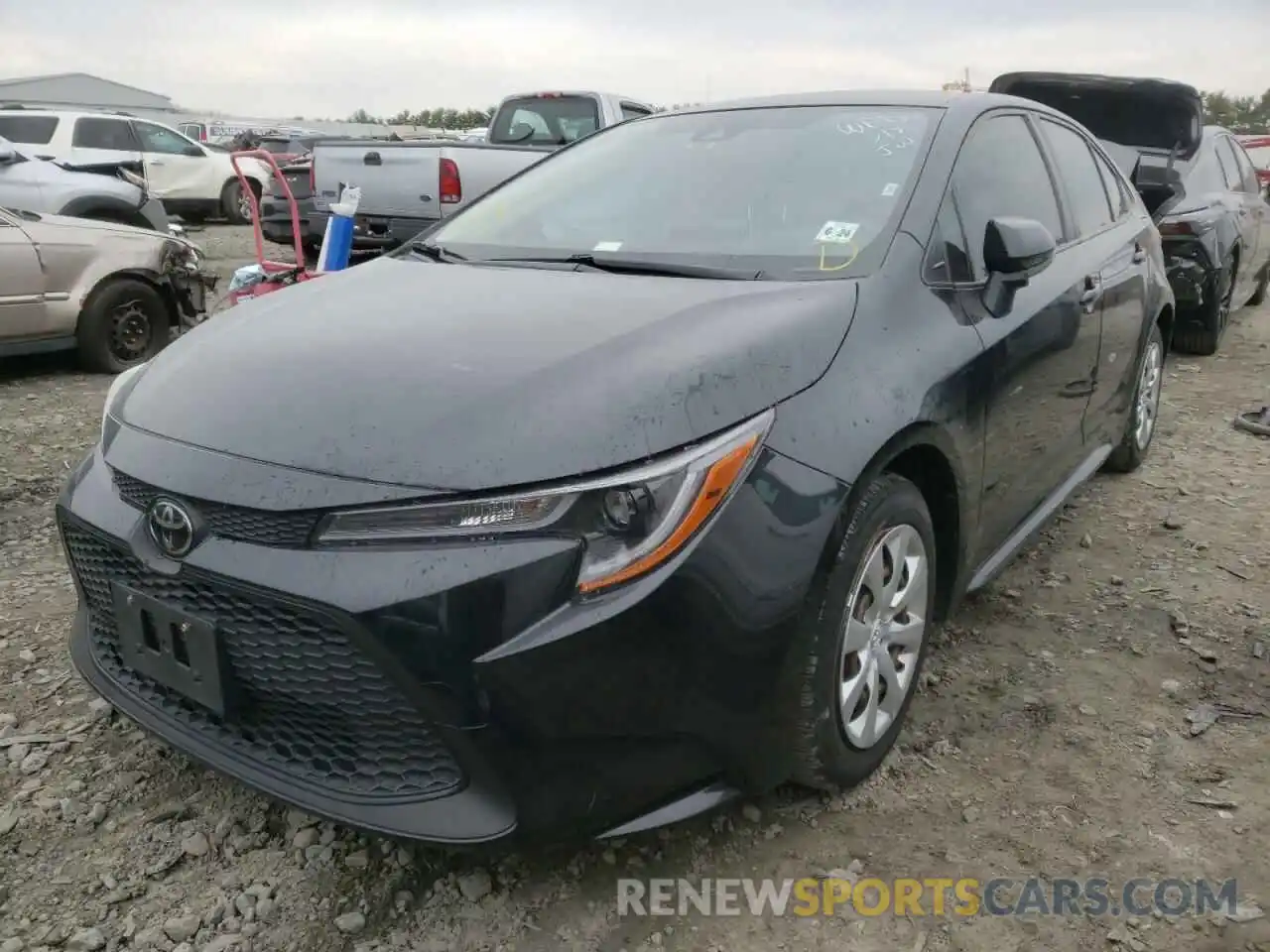 2 Photograph of a damaged car JTDEPRAE0LJ002801 TOYOTA COROLLA 2020