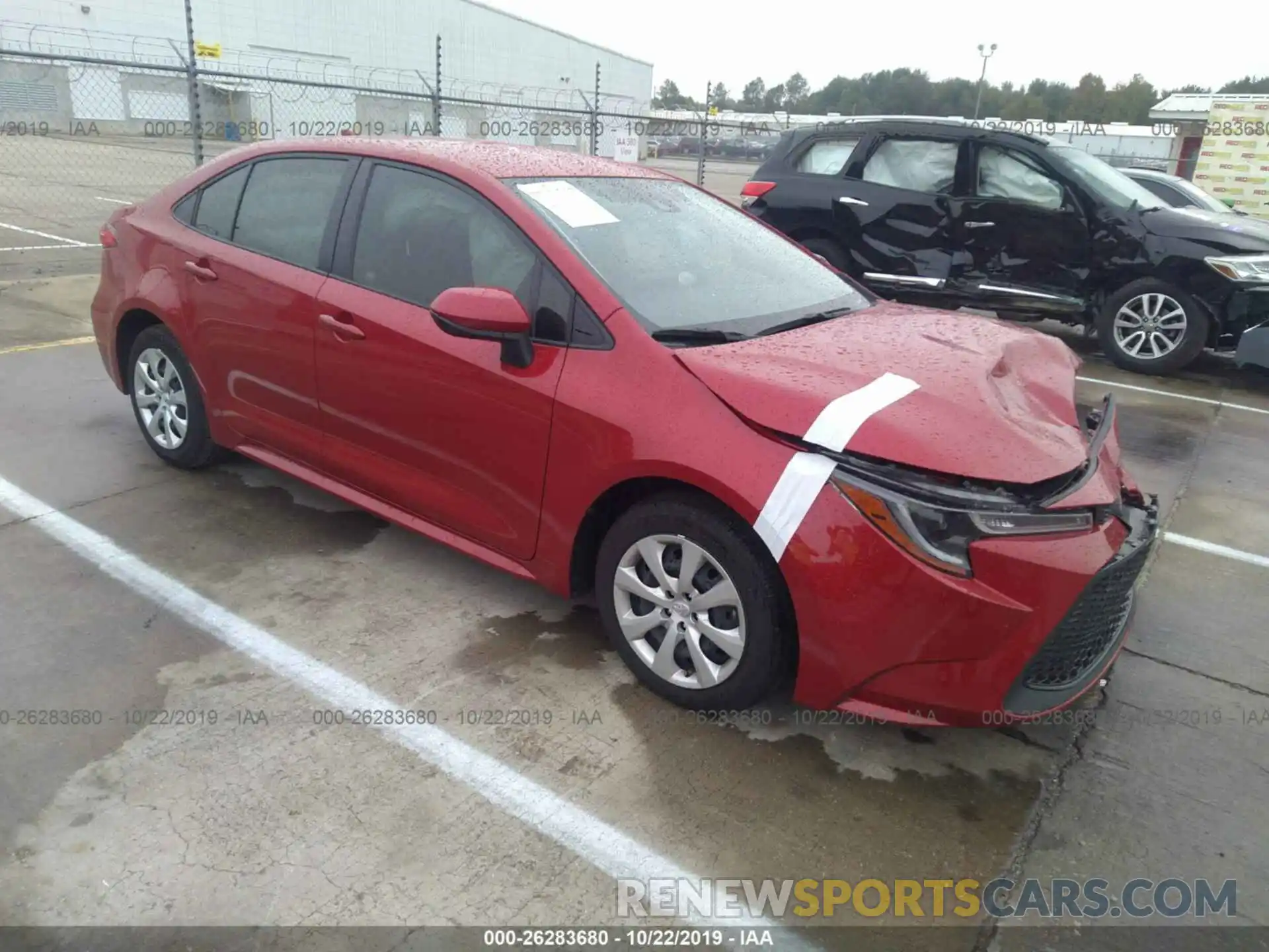 1 Photograph of a damaged car JTDEPRAE0LJ002958 TOYOTA COROLLA 2020