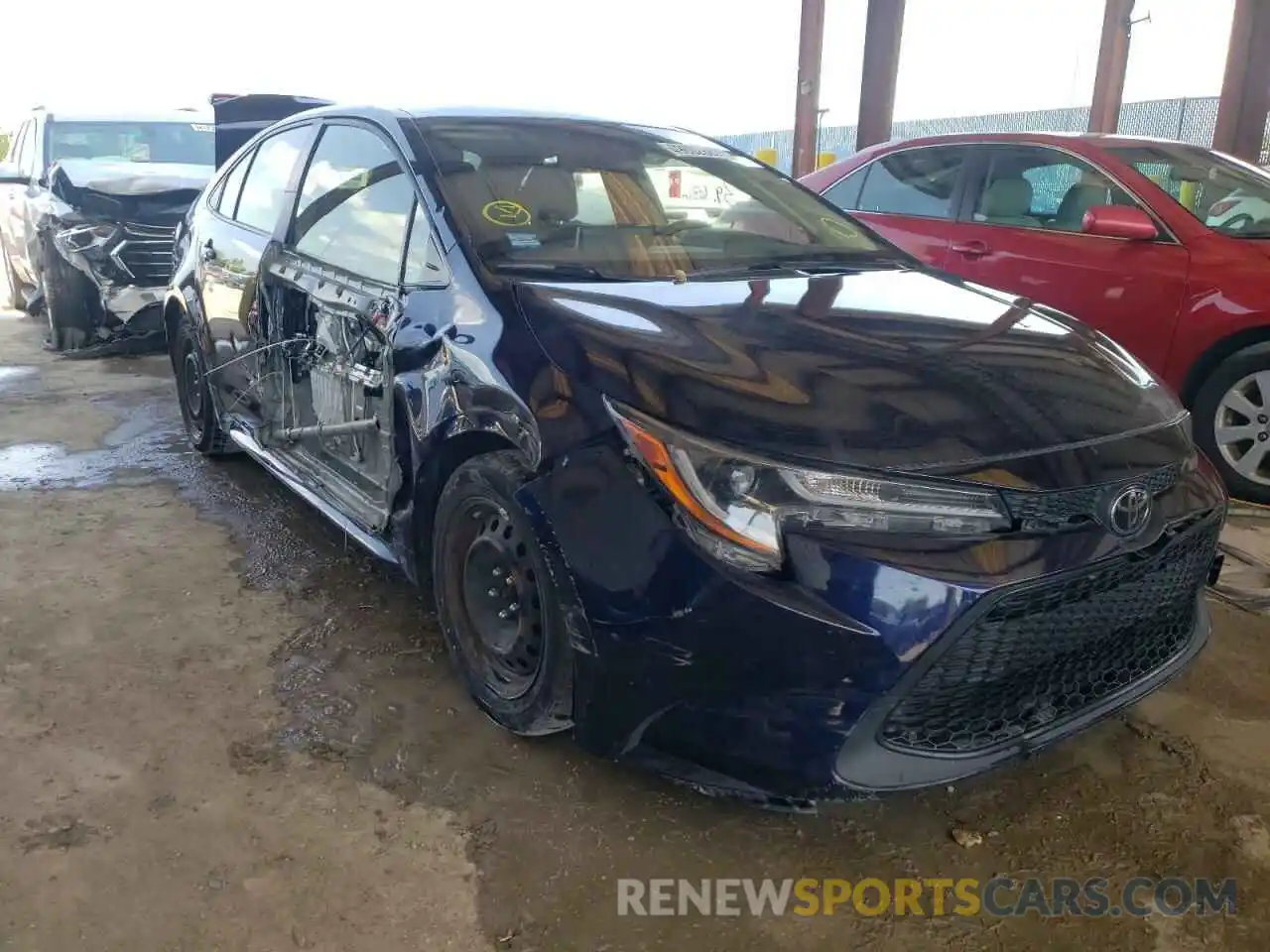 1 Photograph of a damaged car JTDEPRAE0LJ003091 TOYOTA COROLLA 2020