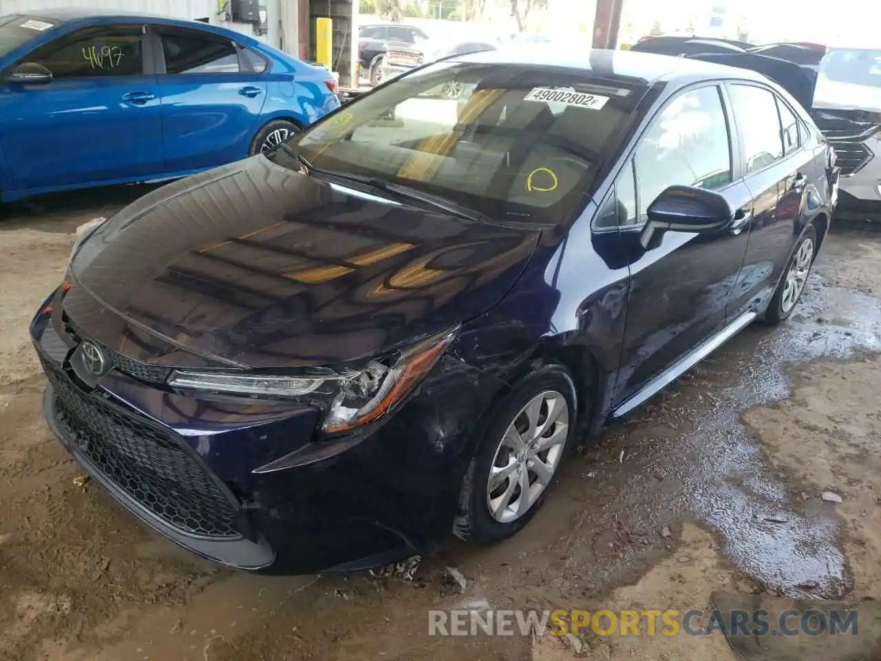 2 Photograph of a damaged car JTDEPRAE0LJ003091 TOYOTA COROLLA 2020