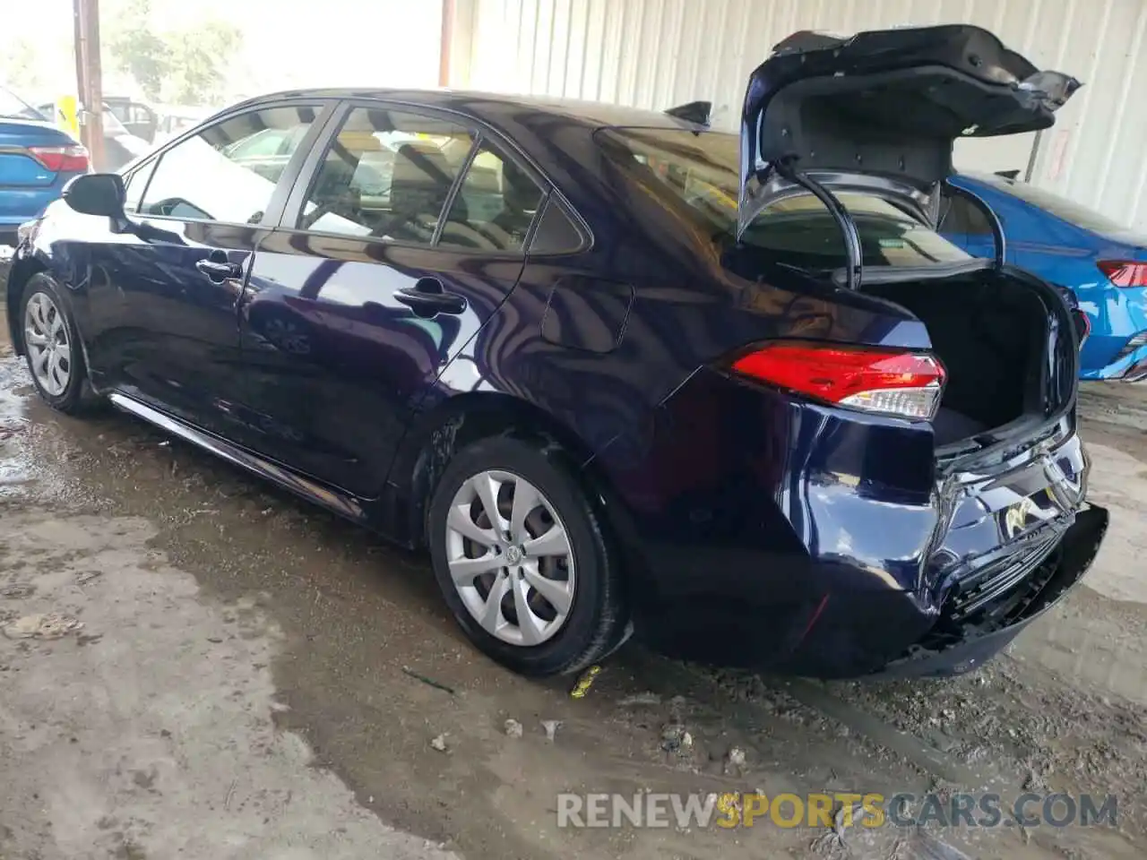 3 Photograph of a damaged car JTDEPRAE0LJ003091 TOYOTA COROLLA 2020