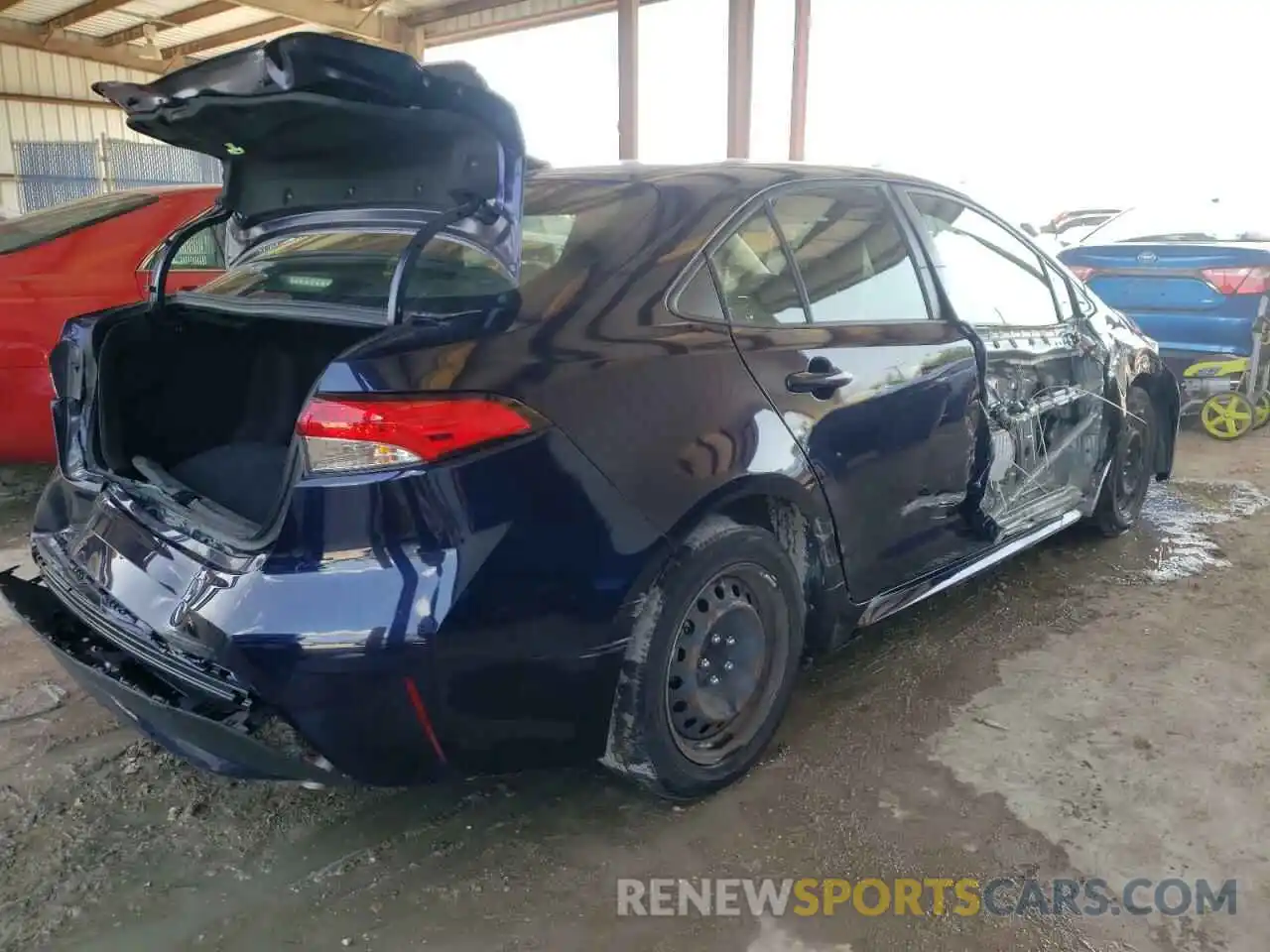 4 Photograph of a damaged car JTDEPRAE0LJ003091 TOYOTA COROLLA 2020