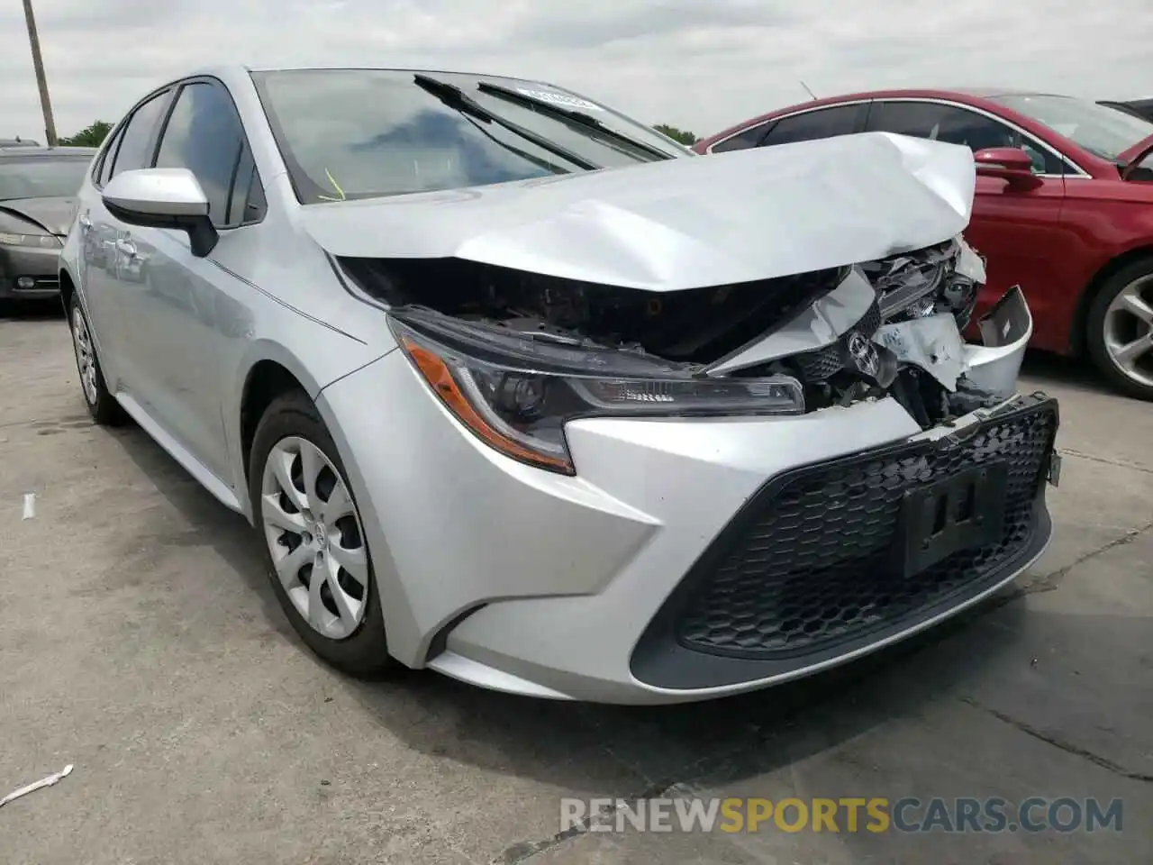 1 Photograph of a damaged car JTDEPRAE0LJ003284 TOYOTA COROLLA 2020