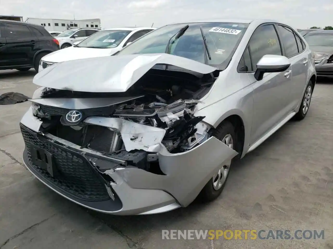 2 Photograph of a damaged car JTDEPRAE0LJ003284 TOYOTA COROLLA 2020