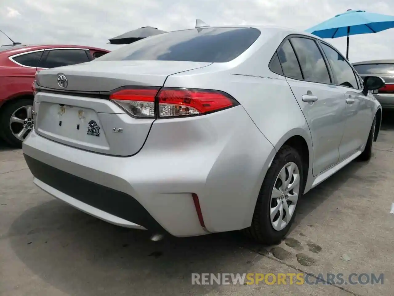 4 Photograph of a damaged car JTDEPRAE0LJ003284 TOYOTA COROLLA 2020