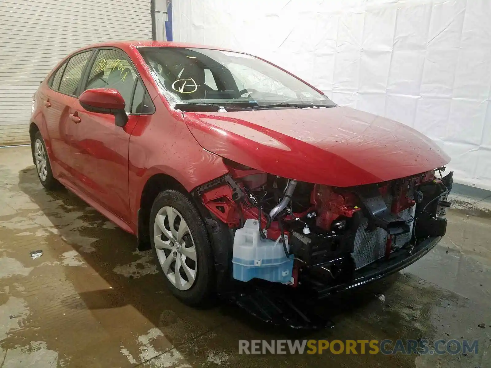 1 Photograph of a damaged car JTDEPRAE0LJ003317 TOYOTA COROLLA 2020